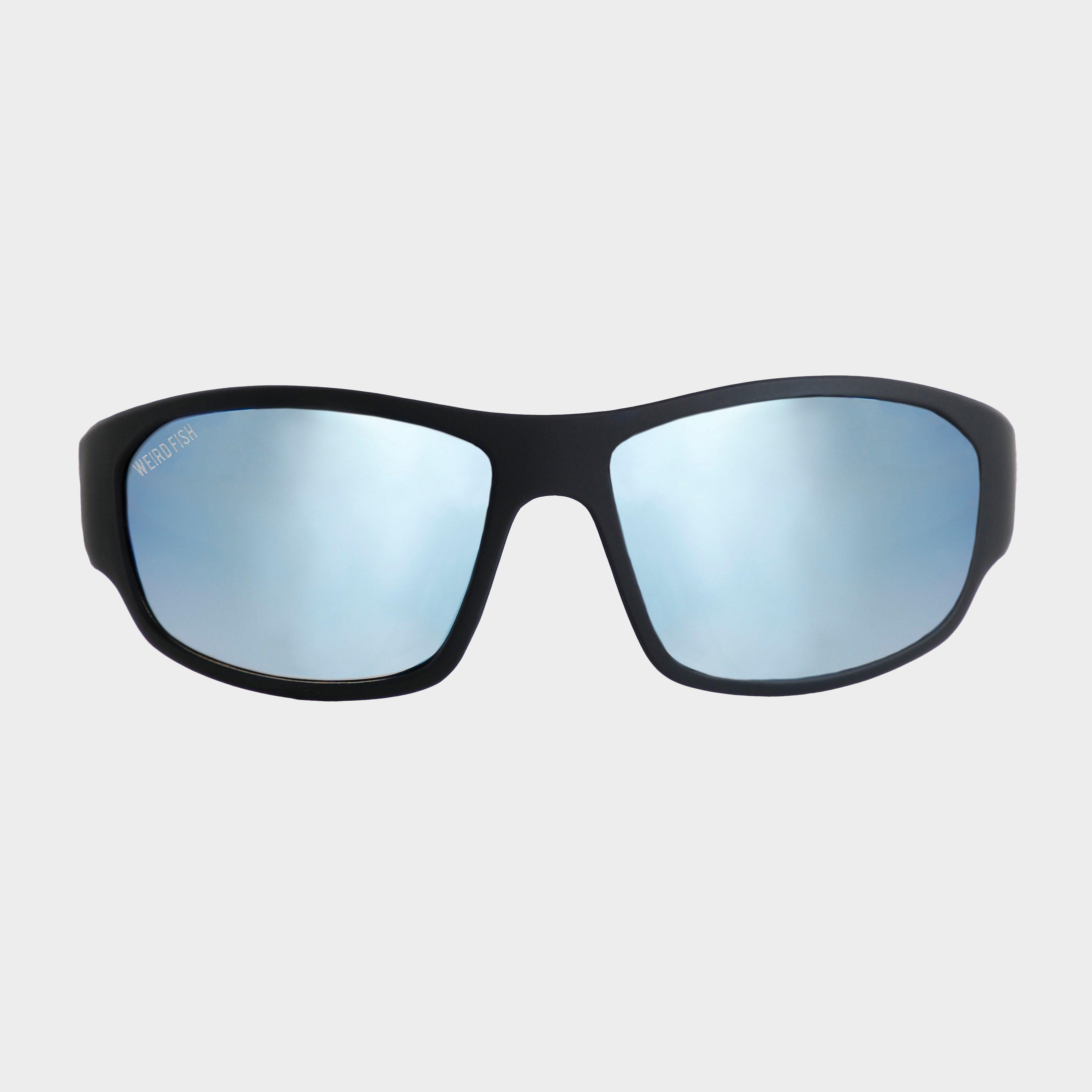 Image of Weird Fish Unisex Fromme Wraparound Sunglasses, Blue