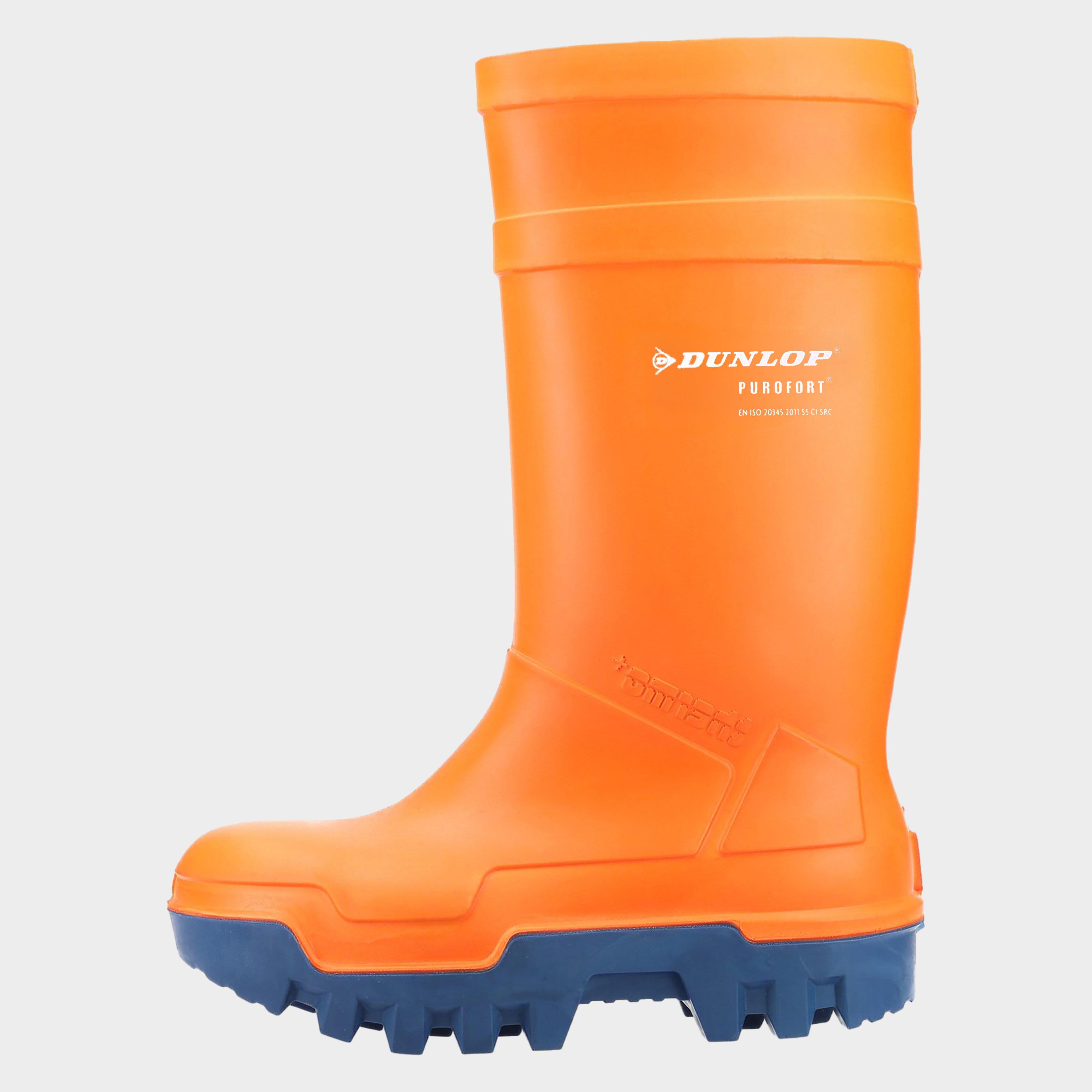 Photos - Safety Equipment Dunlop Unisex Purofort Thermo+ Full Safety Wellington, Orange 