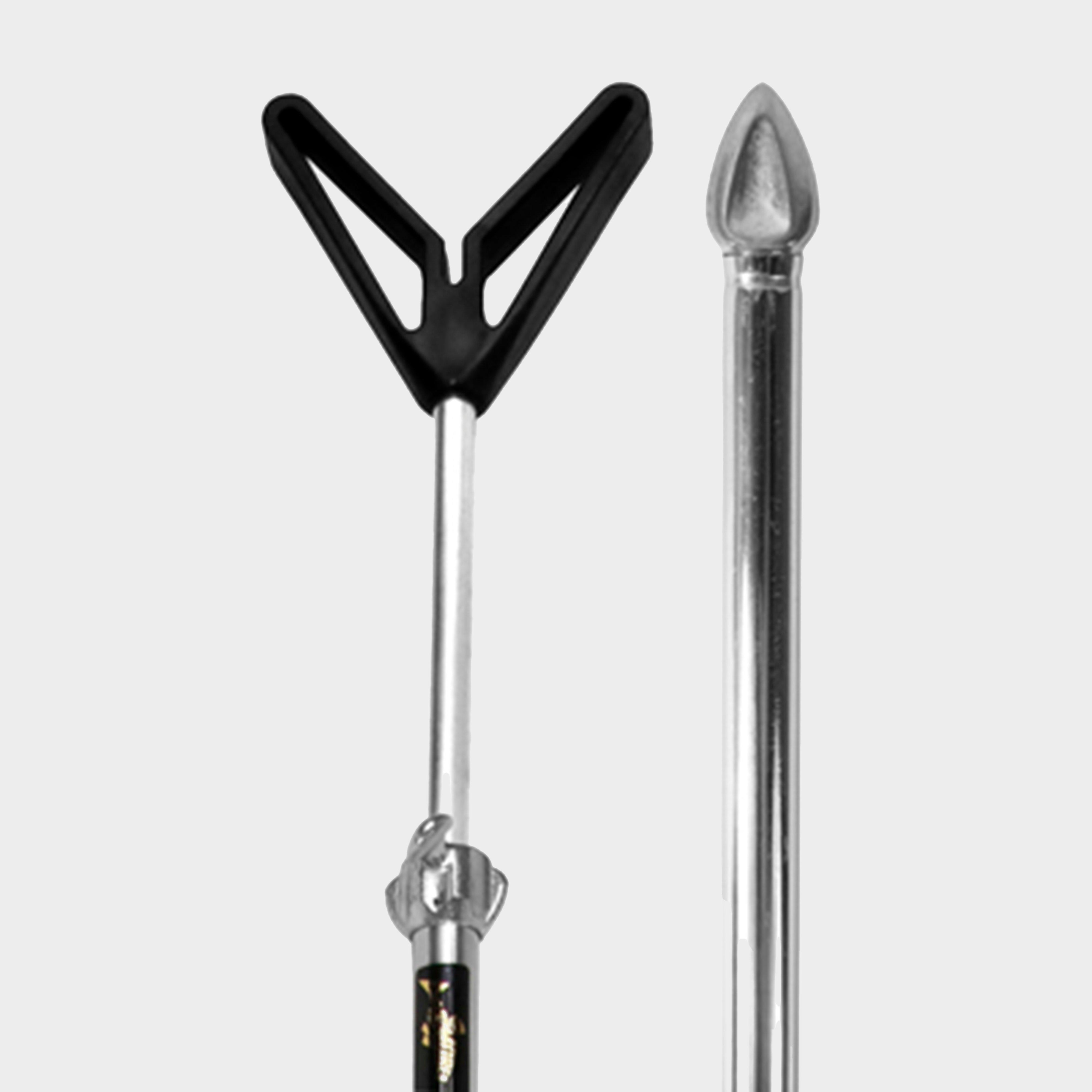Image of Dinsmores Telescopic Bank Stick 30" - 59" With V Rest, Silver