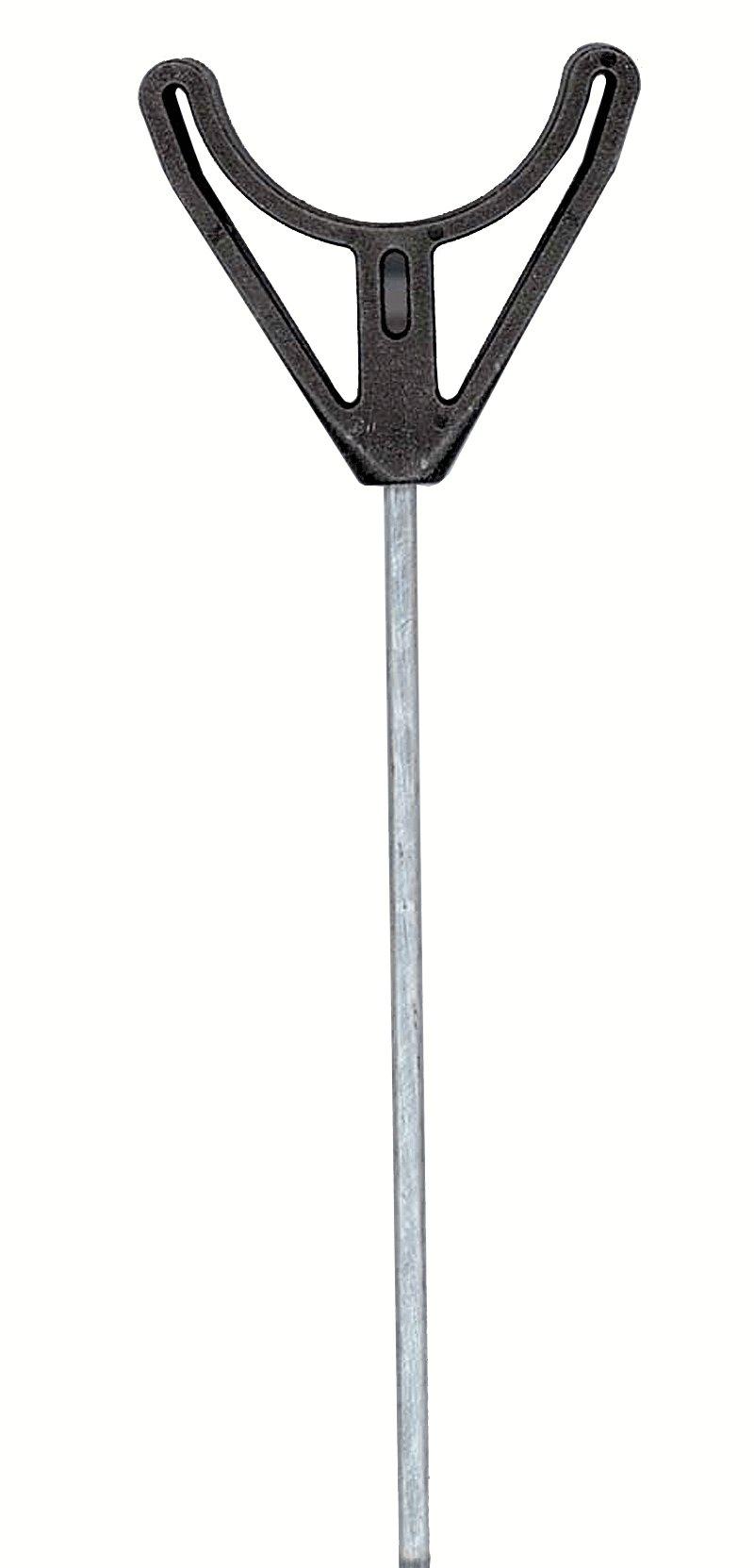 Image of Dinsmores Economy Steel Bank Stick 30" With Plastic U Rest, Silver