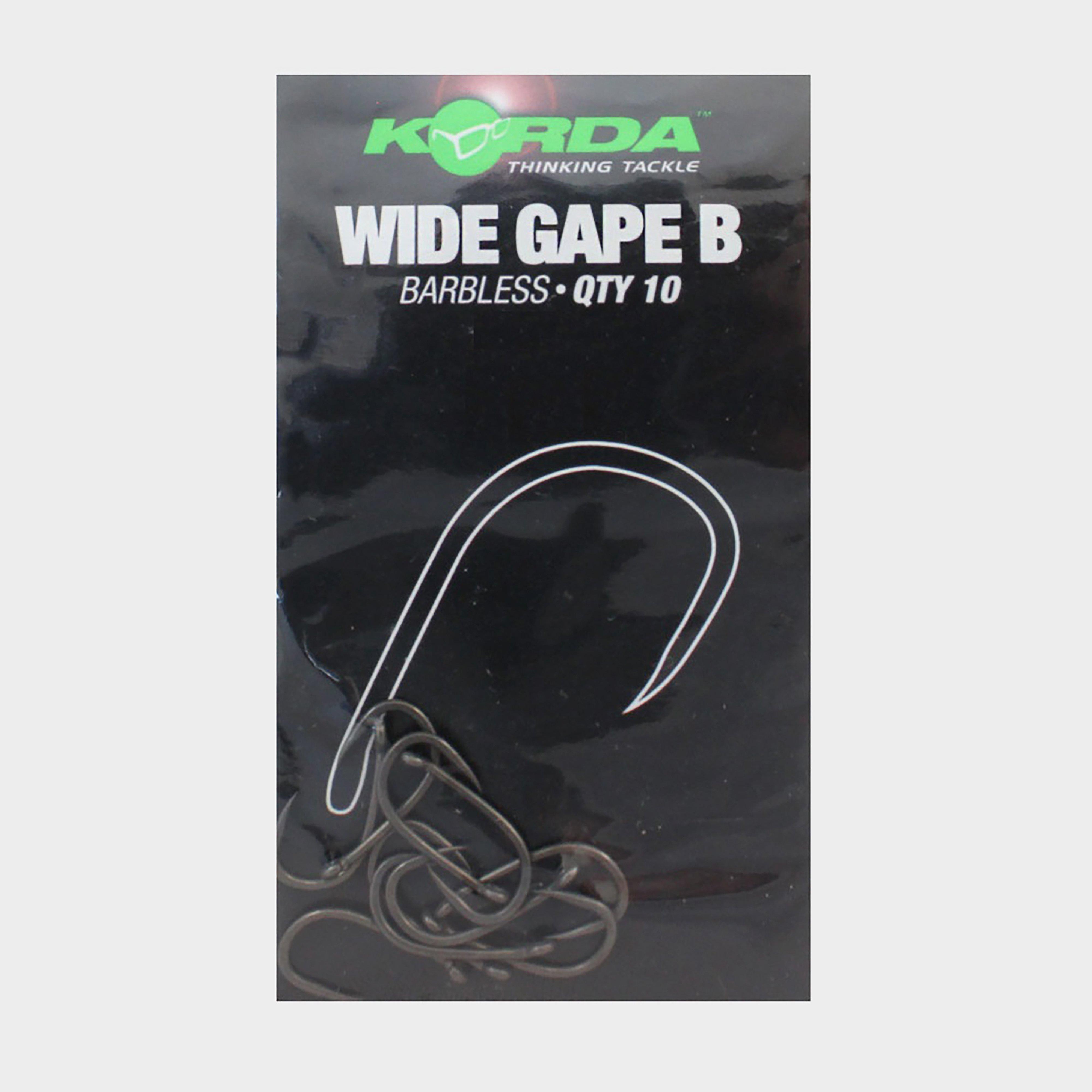 Image of Korda Wide Gape Hook Barbless Size 8, Grey