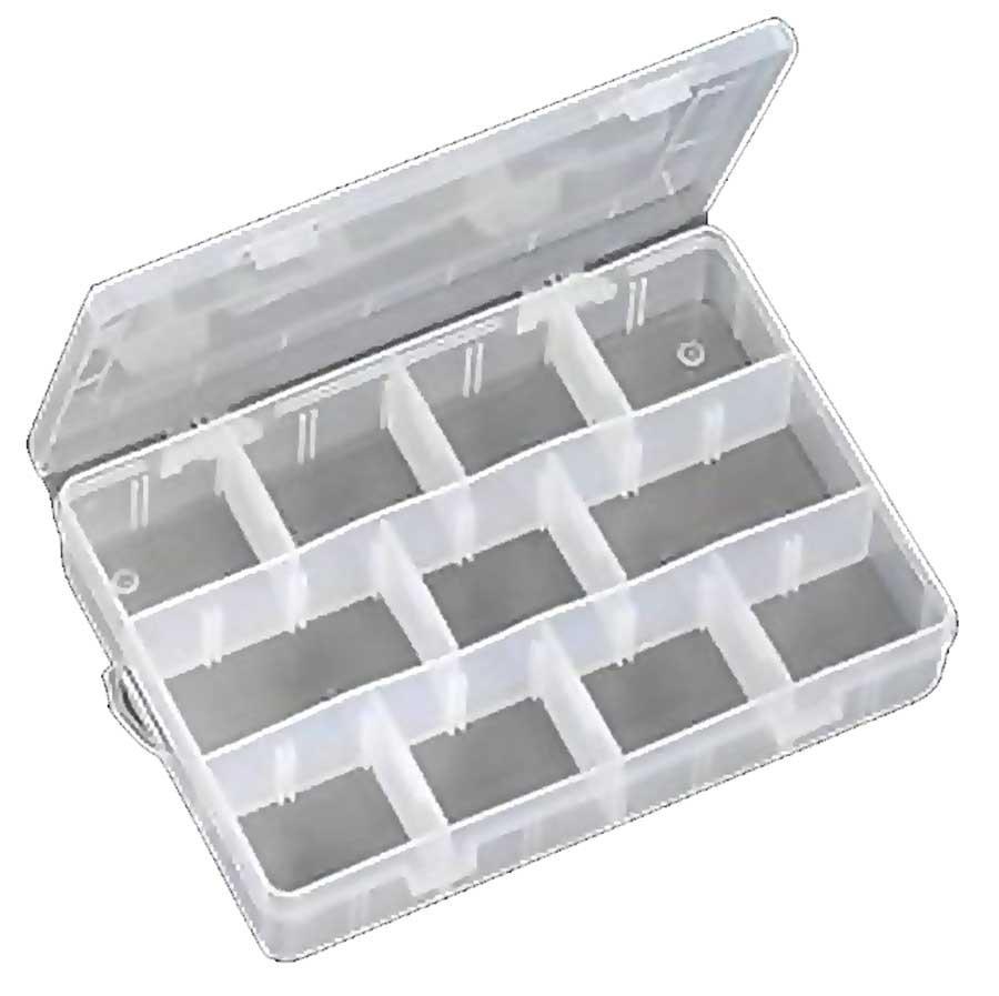 Photos - Bait Fladen 12 Section Tackle Box, 200x148x312mm, Clear 