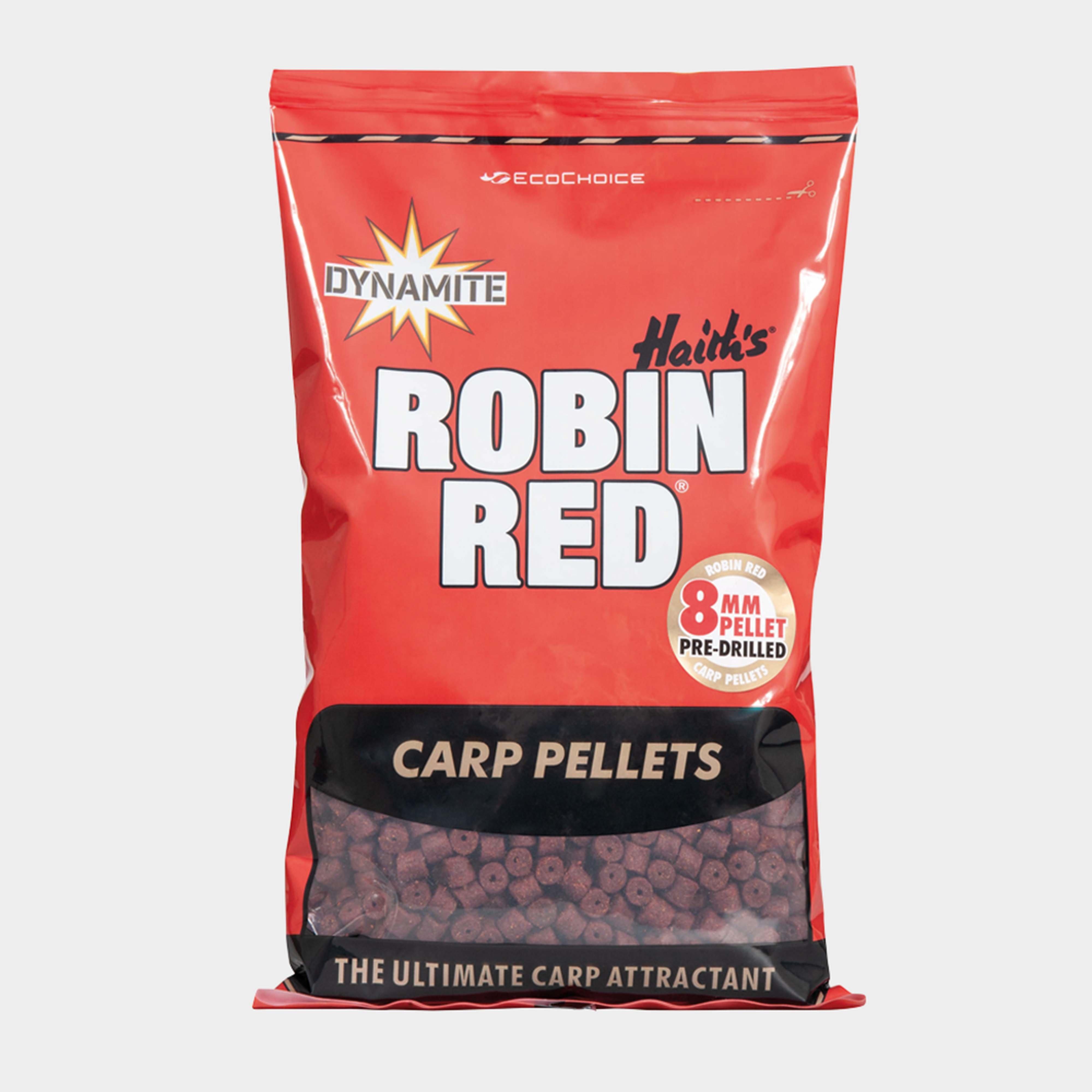 Photos - Bait Dynamite Robin Red Drilled Pellet 8mm, Red 