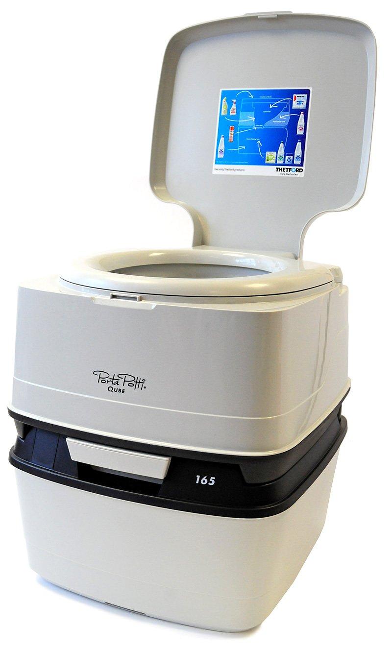 Image of Thetford Porta Potti Qube 165 Camping Toilet, White