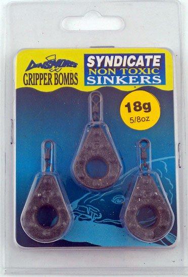 Image of Dinsmores Gripper Bombs Non-Toxic Leads 5/8oz, 3 pack, Blue
