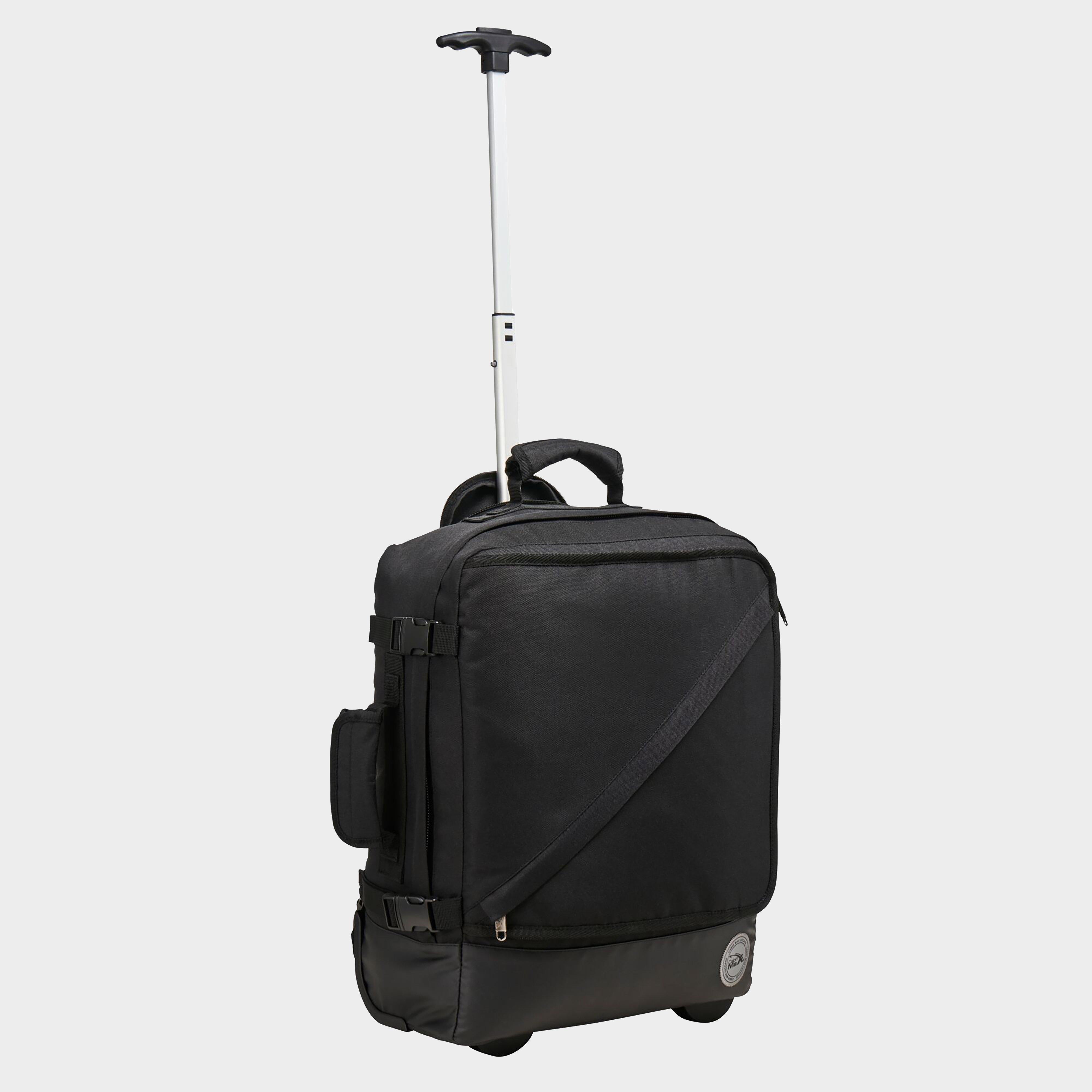 Image of Cabin Max Greenwich 30L Hybrid Carry On Backpack With Trolley - 45x36x20 Cm, Black