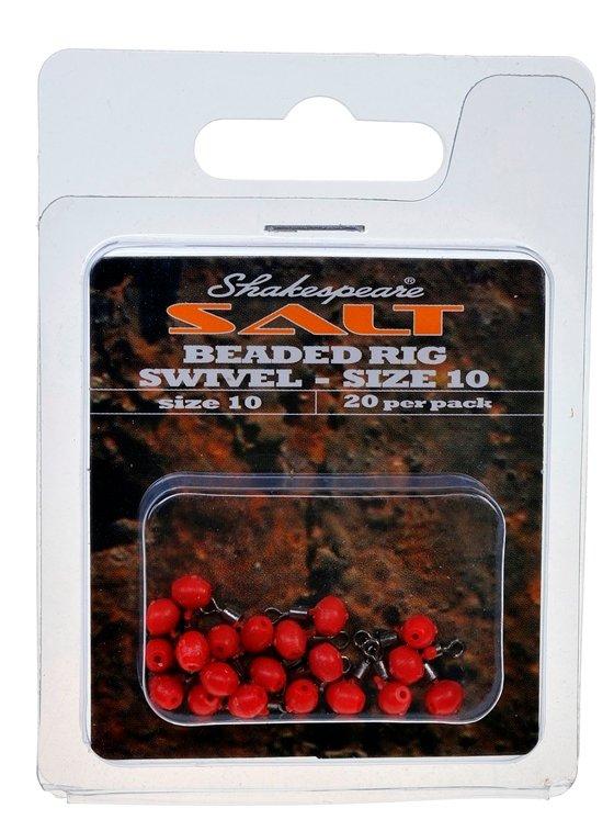Image of Shakespeare Beaded Rig Swivel Size 10, Red
