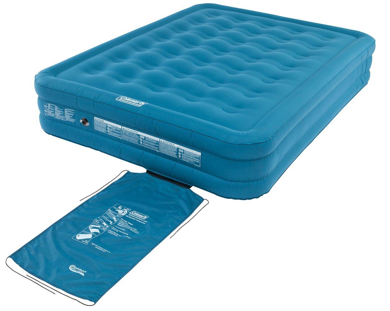 Image of COLEMAN Extra Durable Raised Double Airbed, Blue