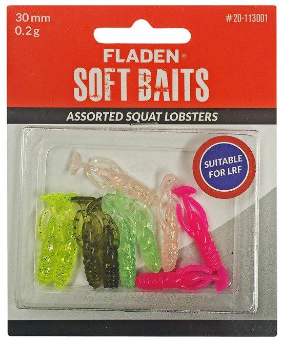 Image of FLADEN Fishing 10Pk Ass Squat Lob 3Cm 0 2G, Multi Coloured