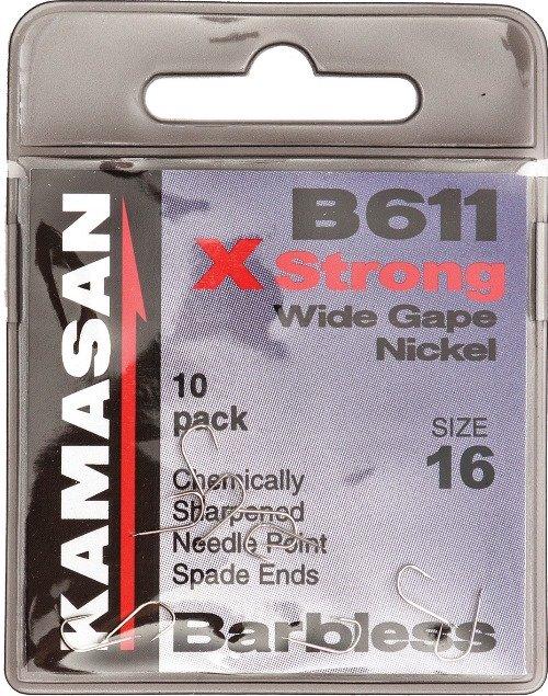 Image of Kamasan B611B Xs Barbless Size 18, Blue