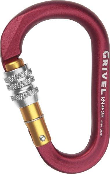 Image of Grivel Mega Screwgate HMS K6N Carabiner, Red