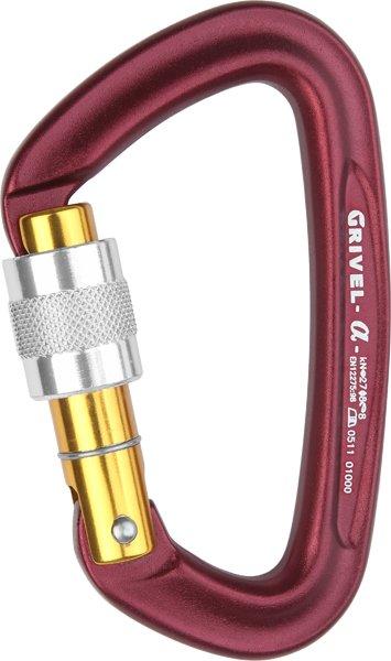 Photos - Climbing Gear Grivel Alpha K1N Screwgate Carabiner, Red 