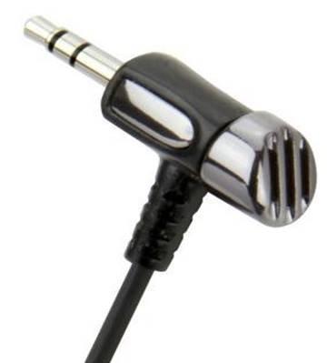 Image of Scosche AuxMic Handsfree MIC and Audio Cable, Black