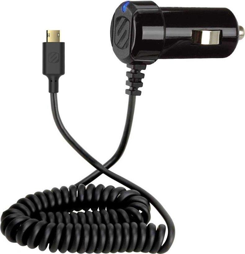 Image of Scosche StrikeDrive Reversible Micro USB Car Charger, Black