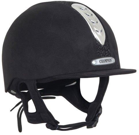 Photos - Protective Gear Set CHAMPION Junior X-Air Dazzle Plus Riding Helmet, Black 