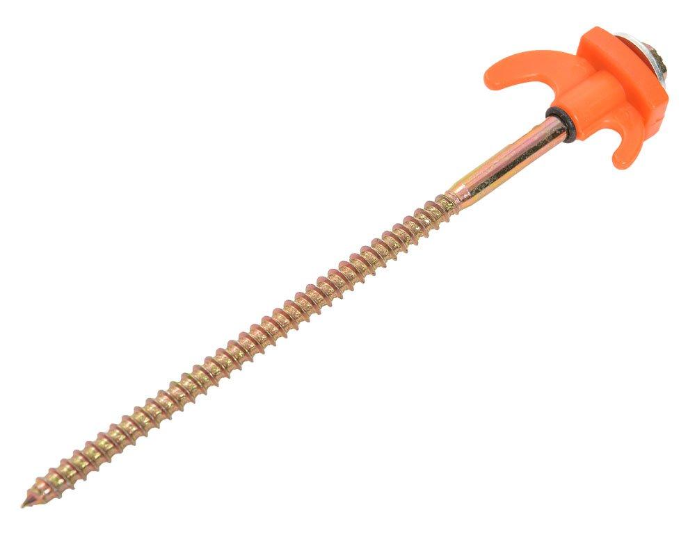 Image of HI-GEAR Screw Tent Pegs (Hexagonal Head), Orange
