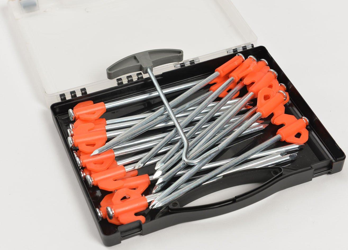 Image of HI-GEAR Hard Ground Tent Pegs, Silver