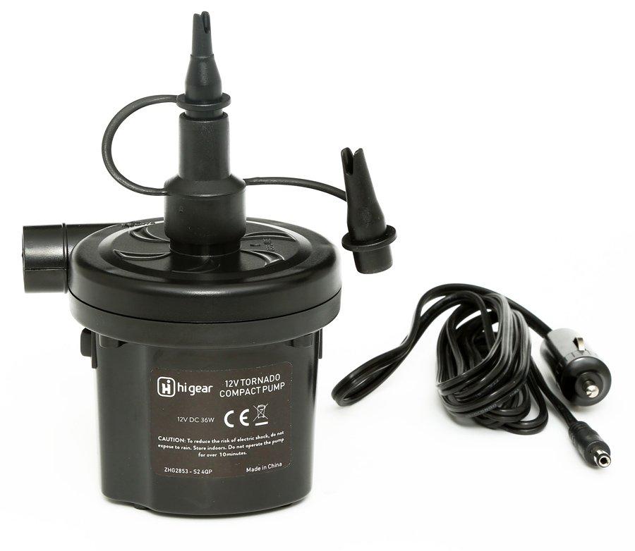 Image of HI-GEAR 12V Tornado Compact Pump, Black