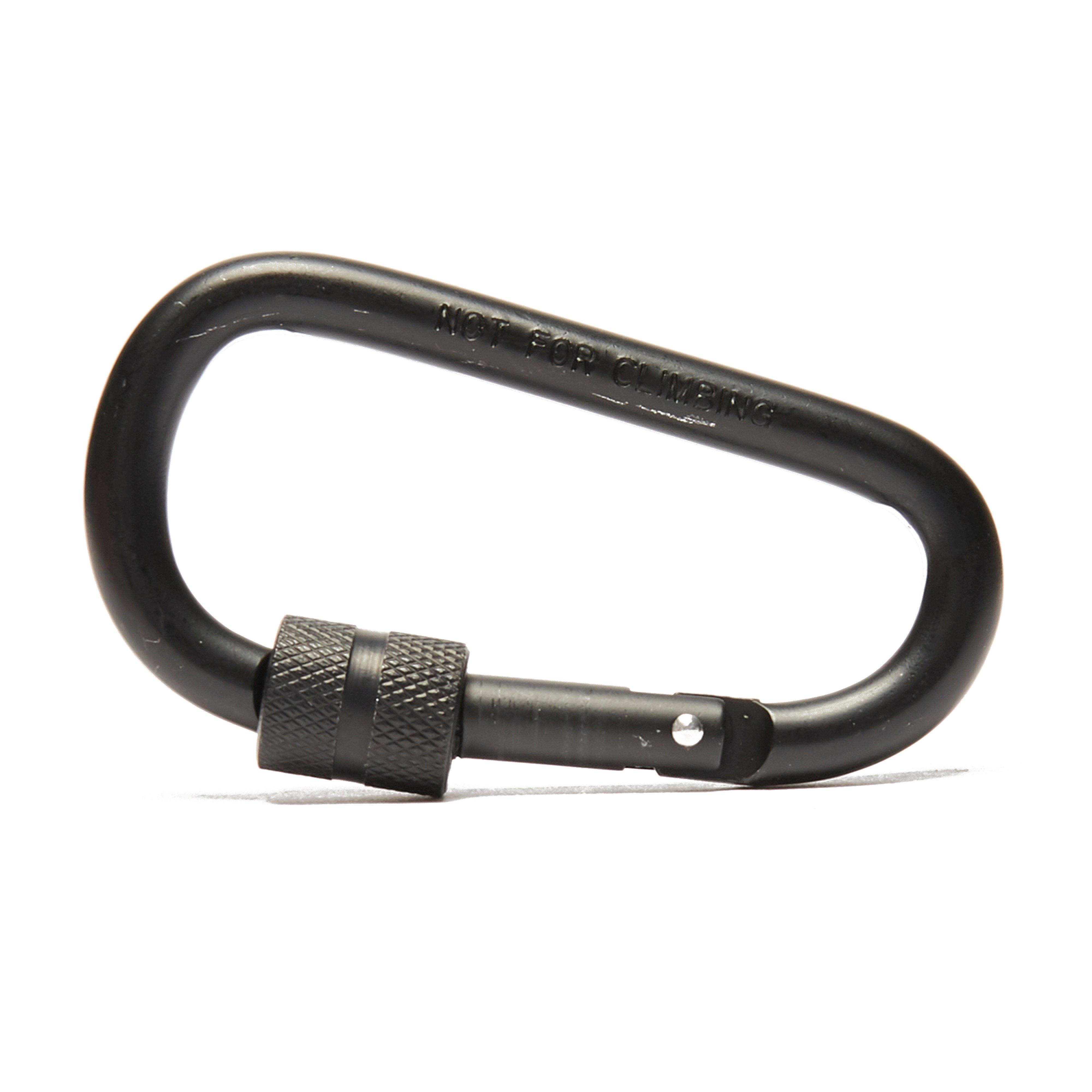 Photos - Other goods for tourism OEX Locking Carabiner , Black (8cm)