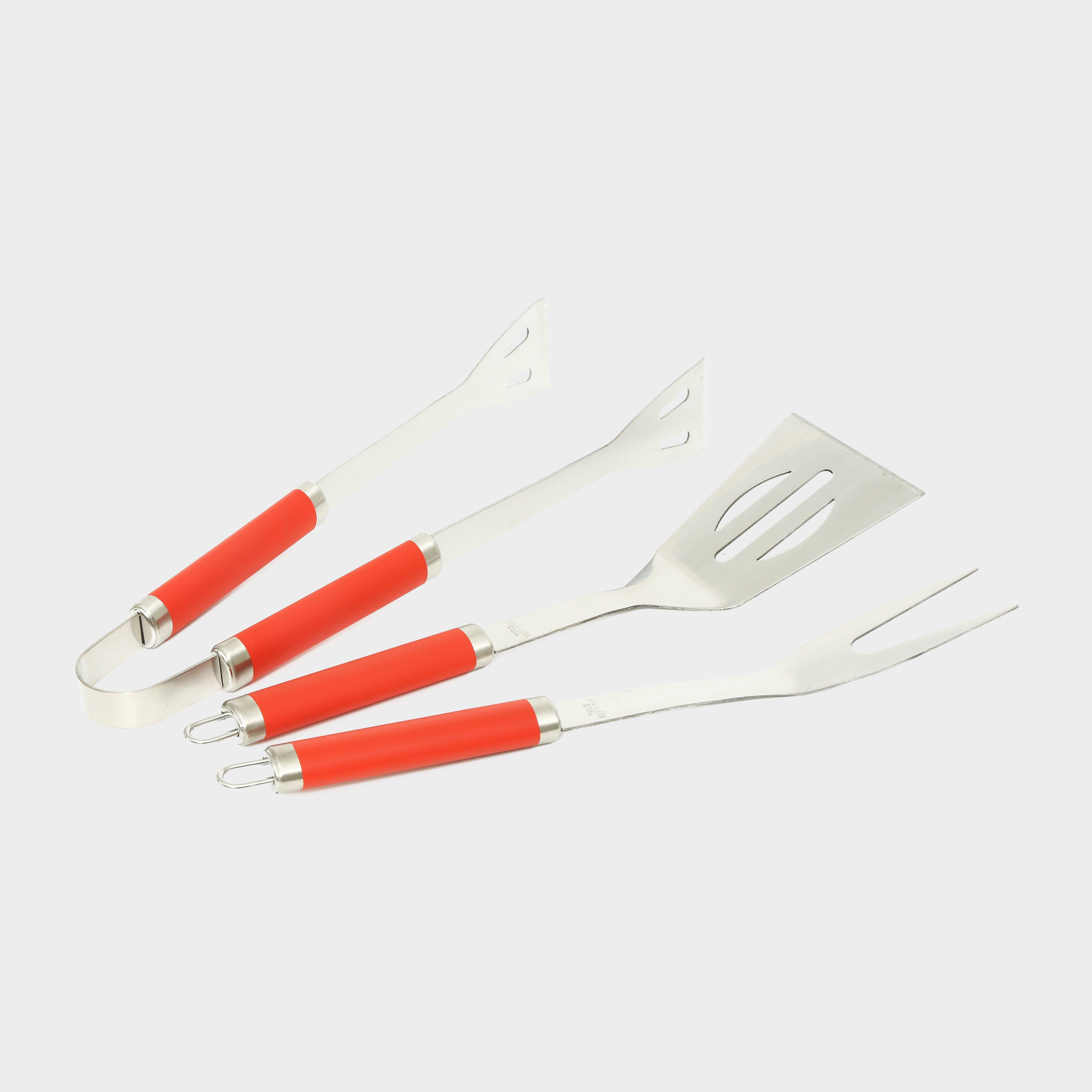 Photos - Other Camping Utensils Hi-Gear Premium BBQ Tool Set , Red (3pc)