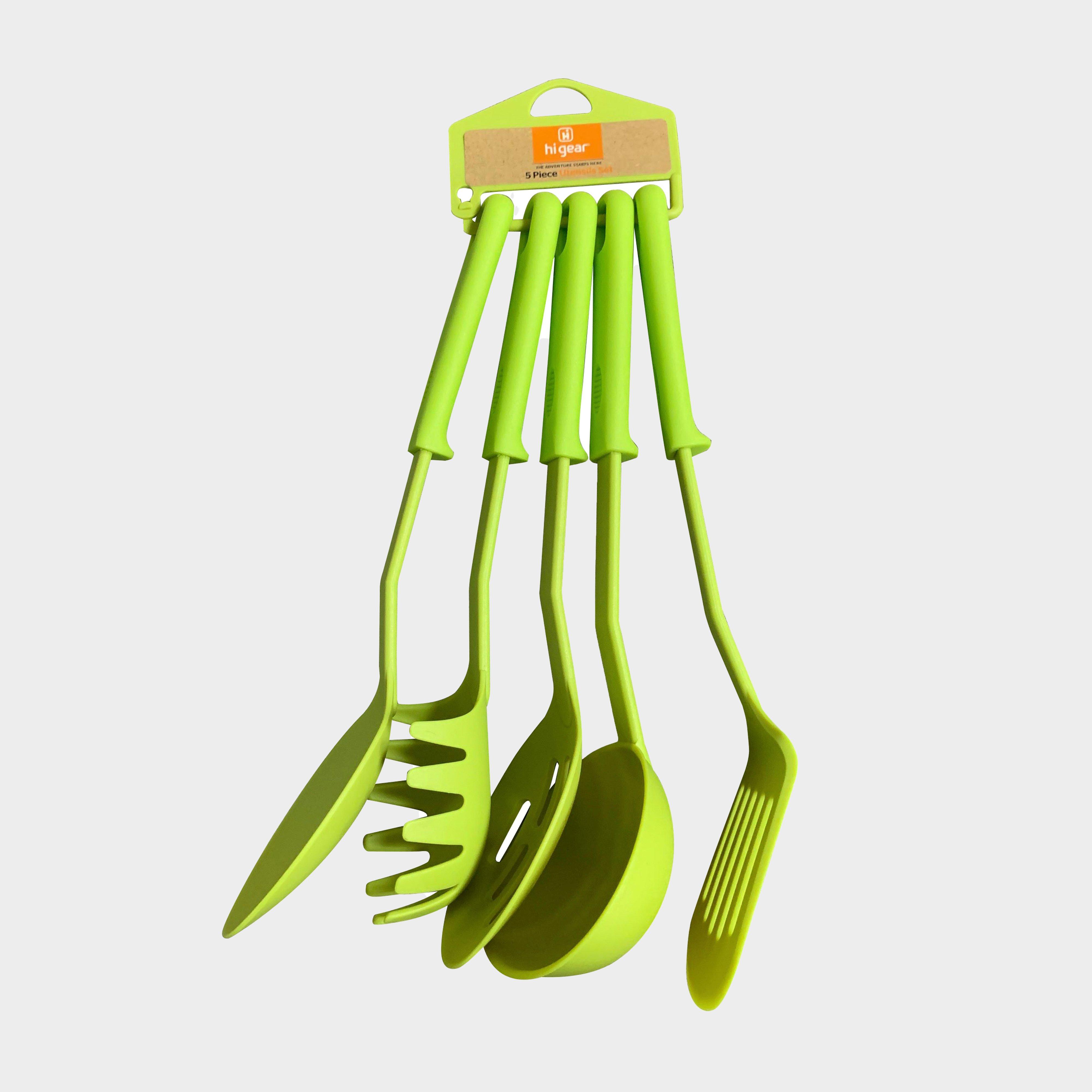 Photos - Other Camping Utensils Hi-Gear 5 Piece Utensils Set, Green 