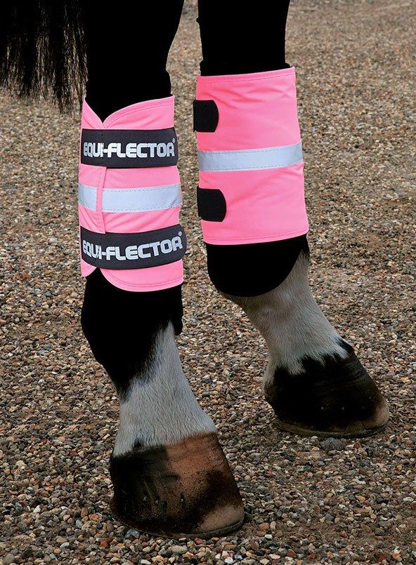 Image of Shires EQUI-FLECTOR Wraps (Pair), Pink