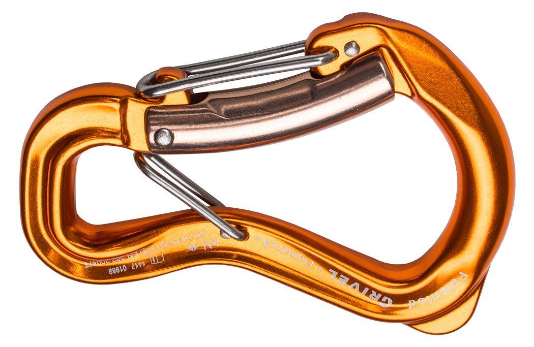 Image of Grivel Clepsydra S Twin Gate Carabiner, Gold