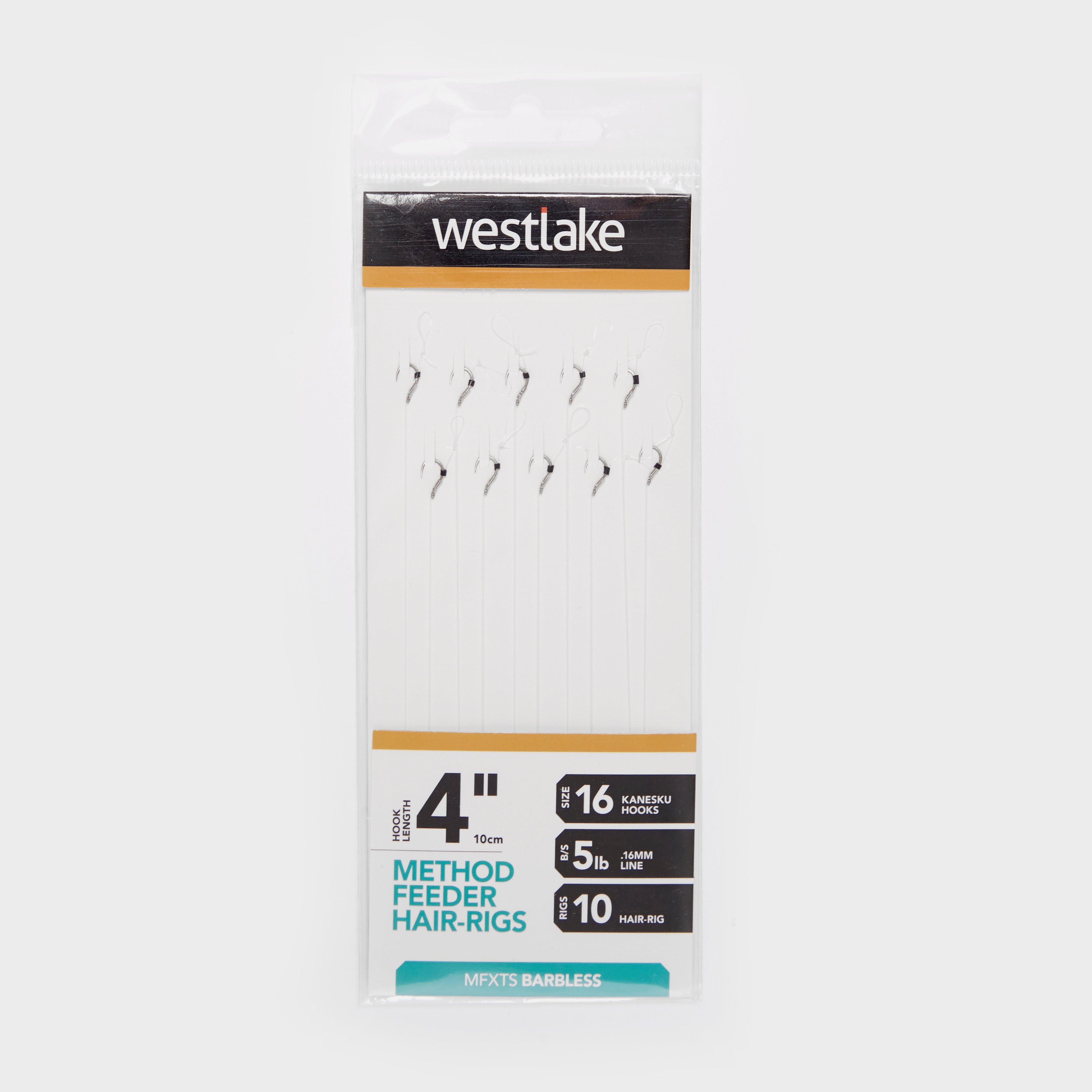 Image of Westlake Method Feeder Hair Rigs 4" Size 16, White