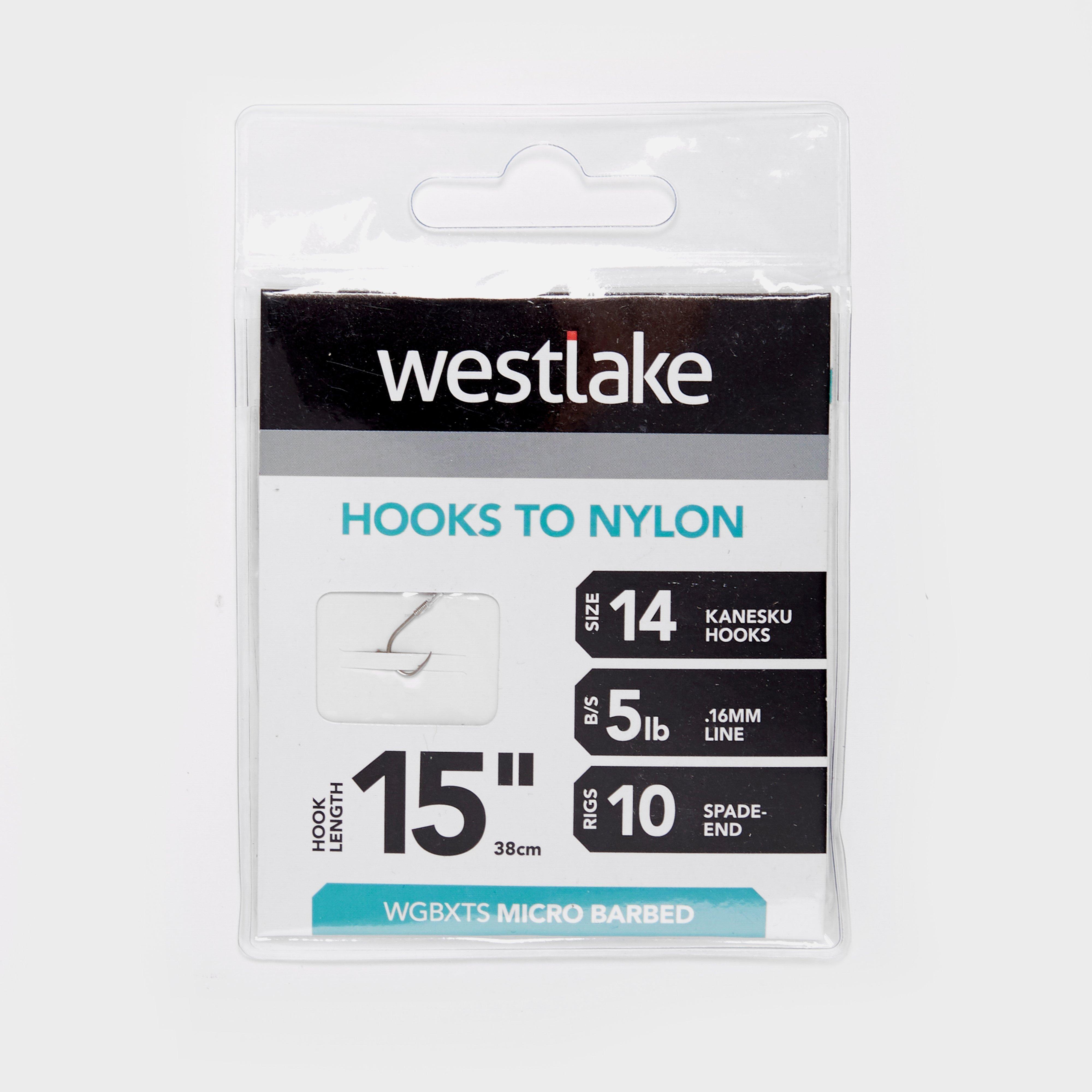 Photos - Bait West Lake Westlake Extra Strong Micro-Barbed Hooks to Nylon , White (Size 14)
