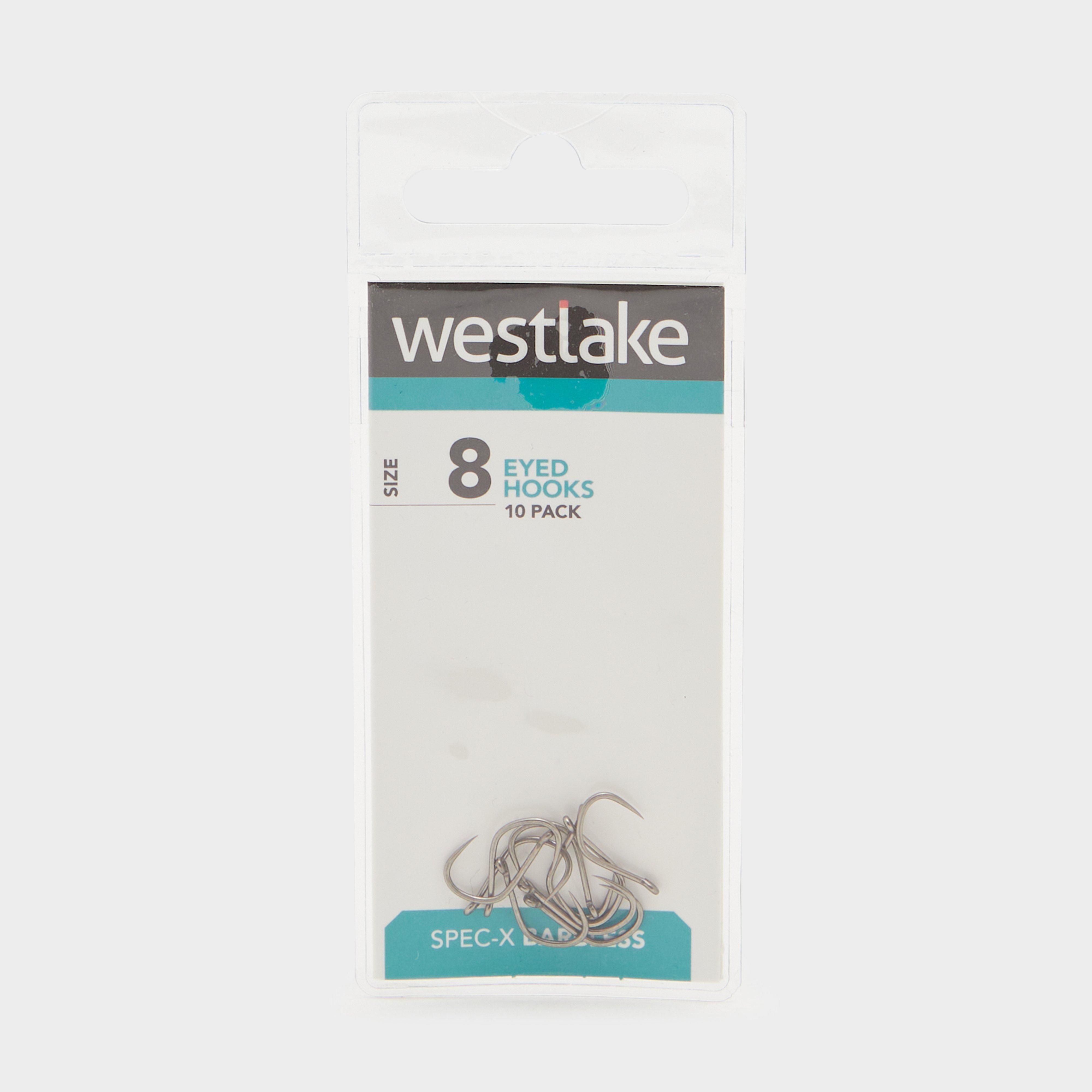 Photos - Fishing Hook / Jig Head West Lake Westlake Eyed Barbless 8, Silver 