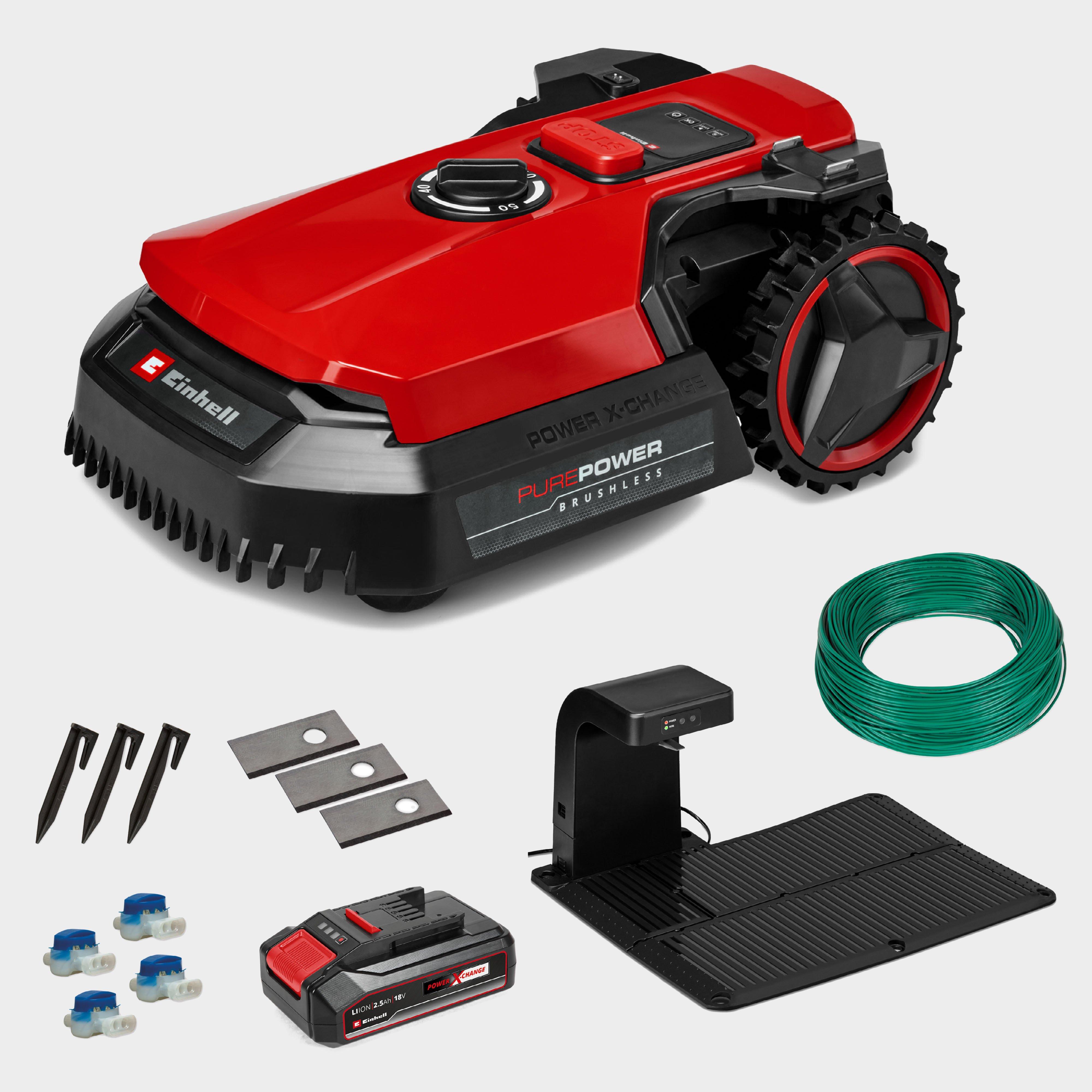 Image of Einhell PXC Robot Lawnmower Cordless 18v Freelexo Automatic Mower, Red