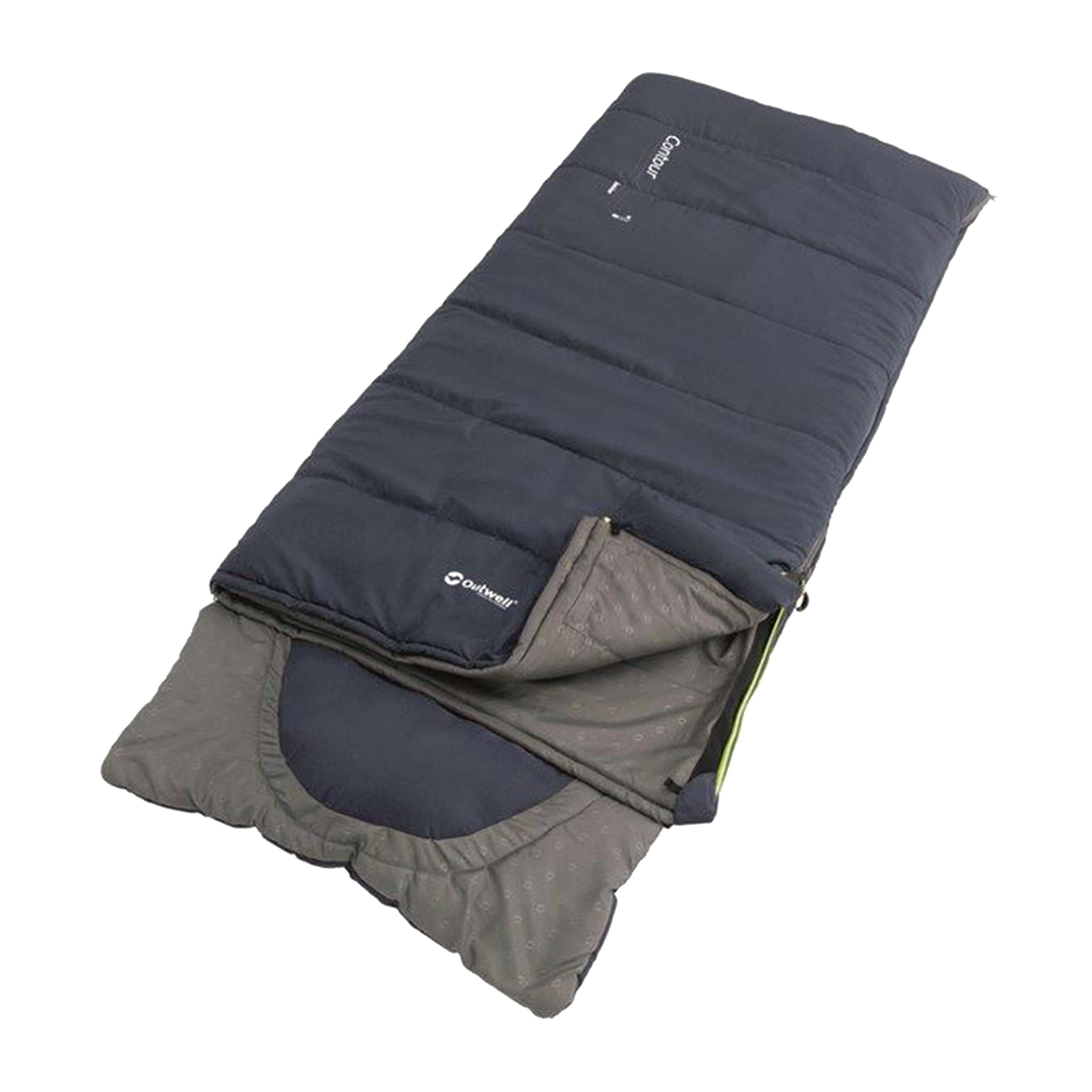  Outwell Contour Lux Junior Sleeping Bag, Grey