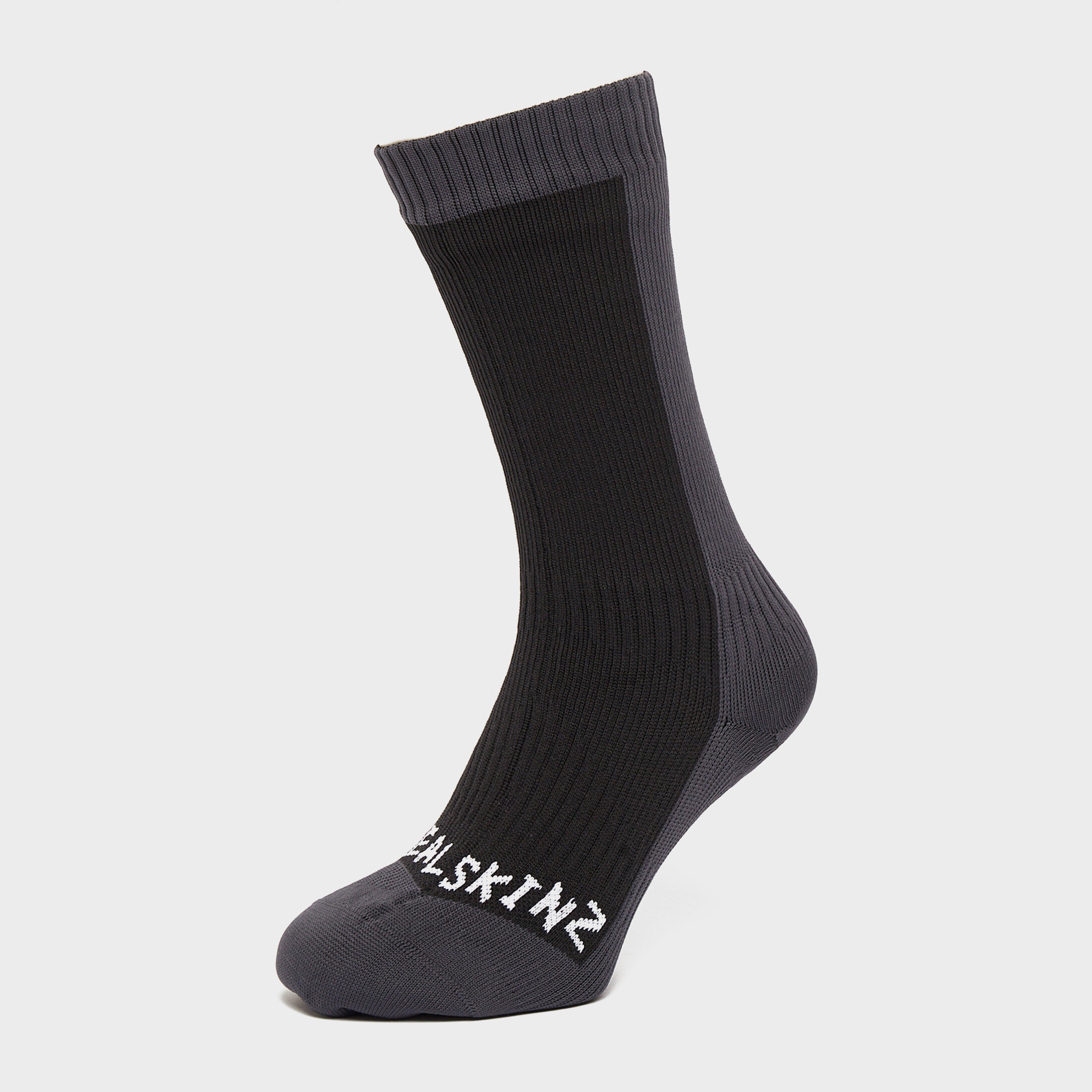  Sealskinz Waterproof Cold Weather Mid Length Sock, Black