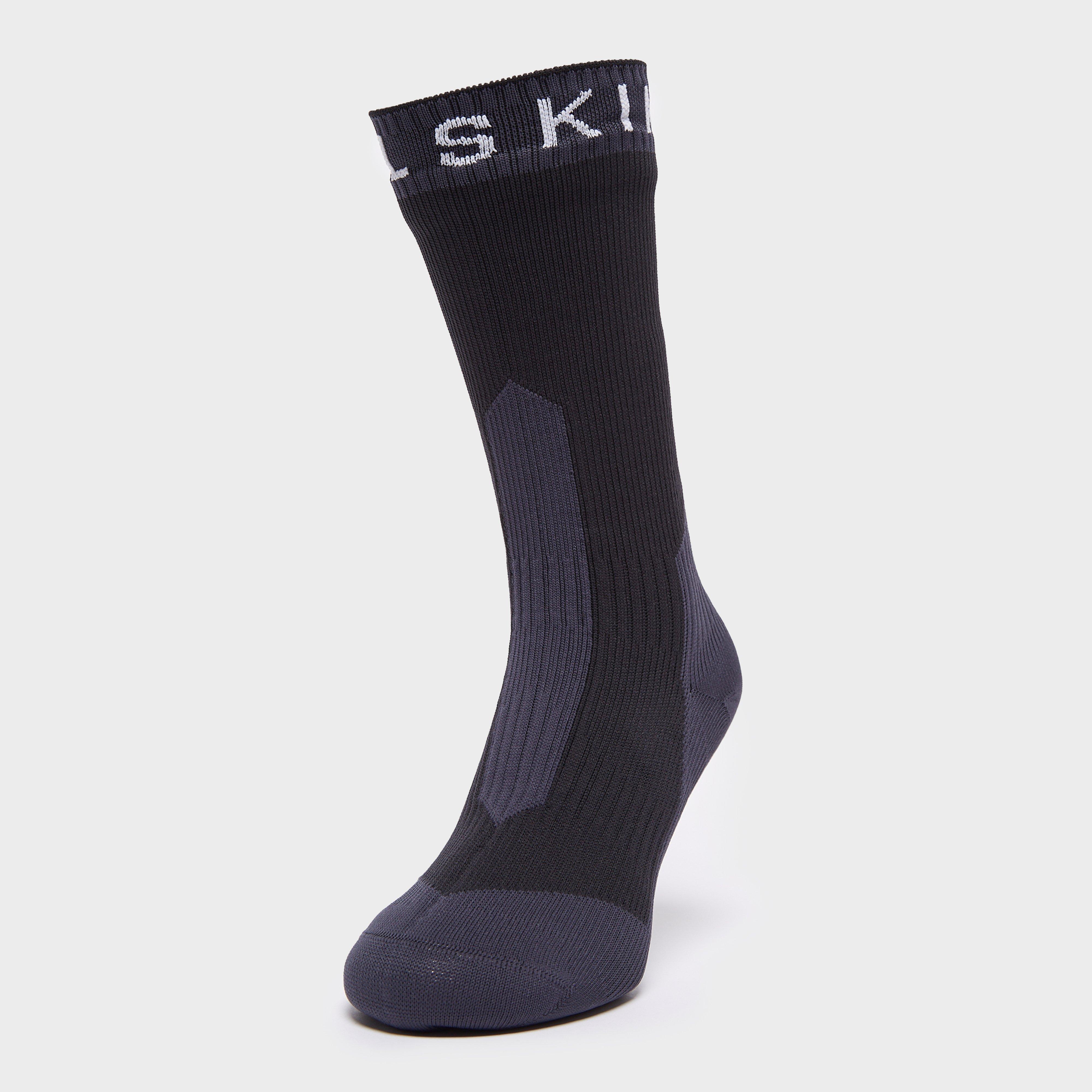  Sealskinz Extreme Cold Weather Waterproof Mid Length Sock, Black