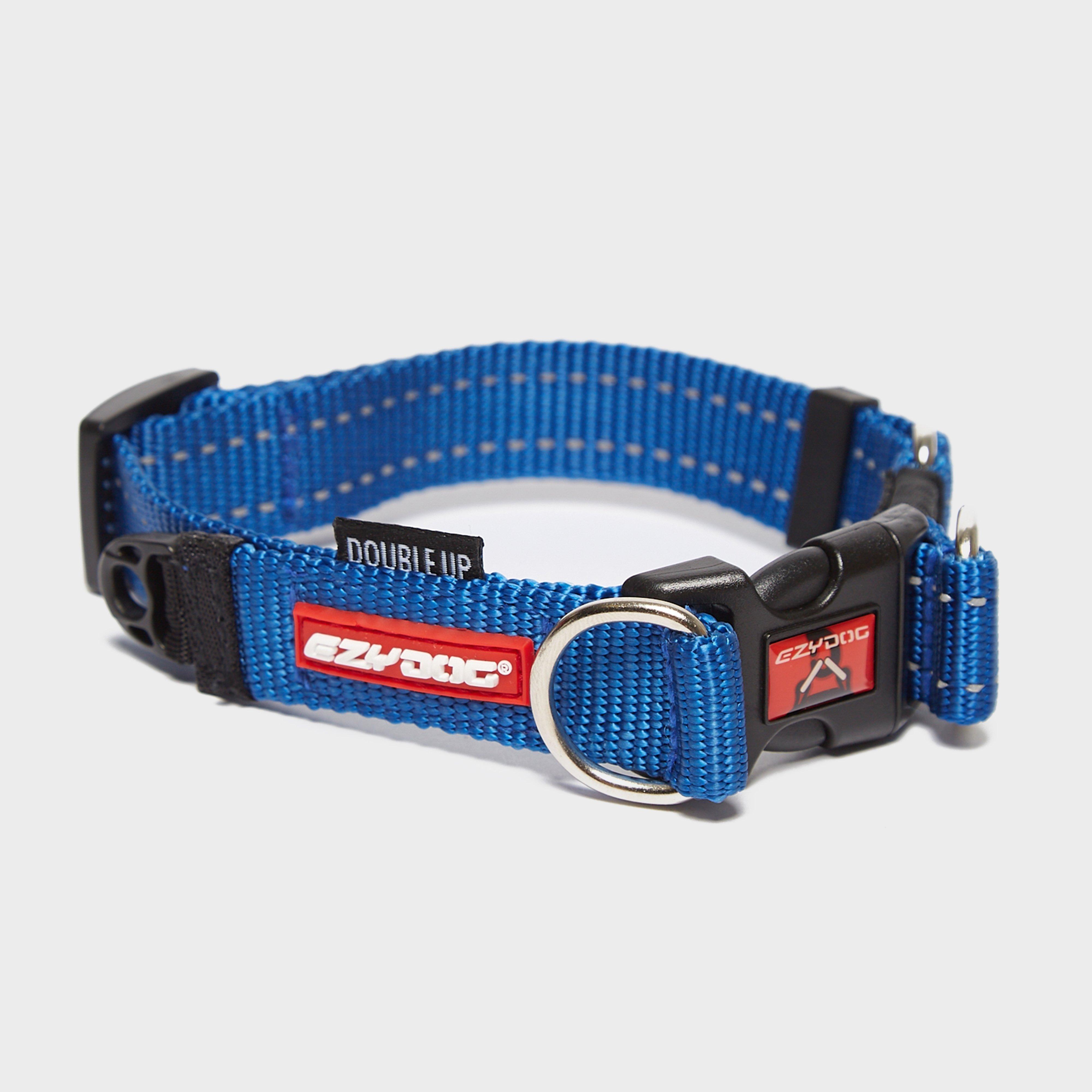 Photos - Collar / Harnesses EzyDog Double Up Dog Collar , Blue (Medium)
