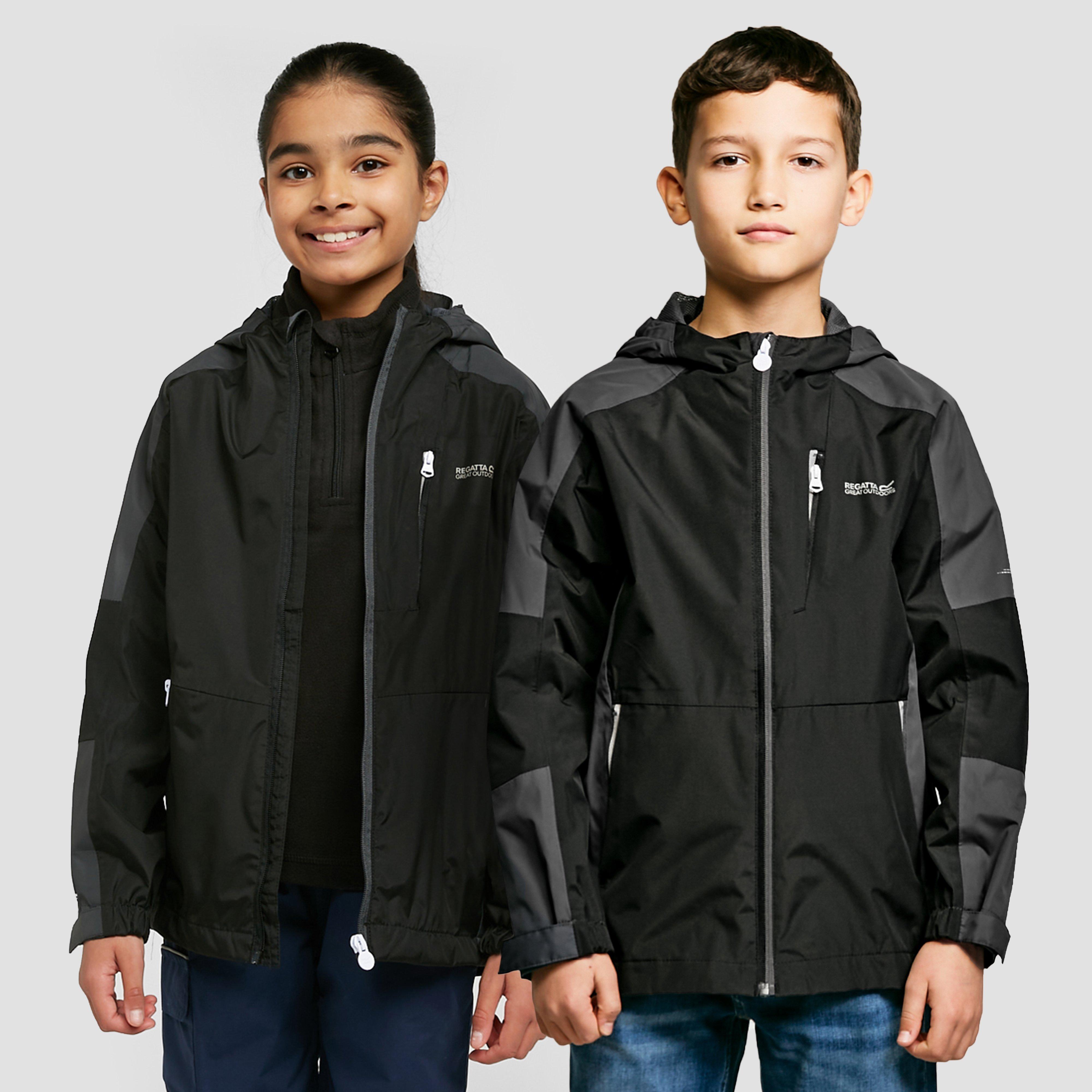 Image of Regatta Childs Calderdale II Jacket Black/Seal Grey, Black