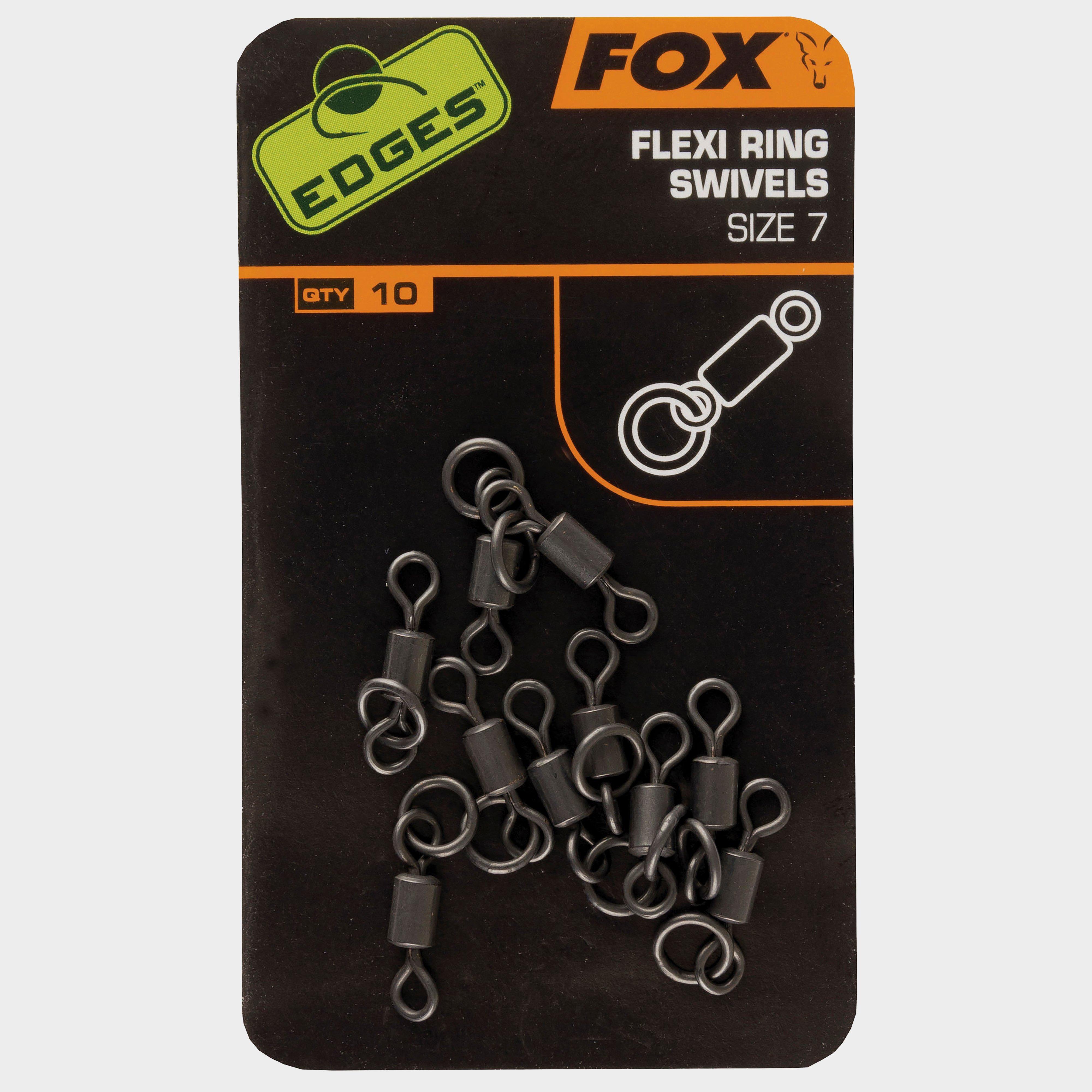 Photos - Other for Fishing Fox INTERNATIONAL Edges Flexi Ring Swivel Sz 7, Silver 