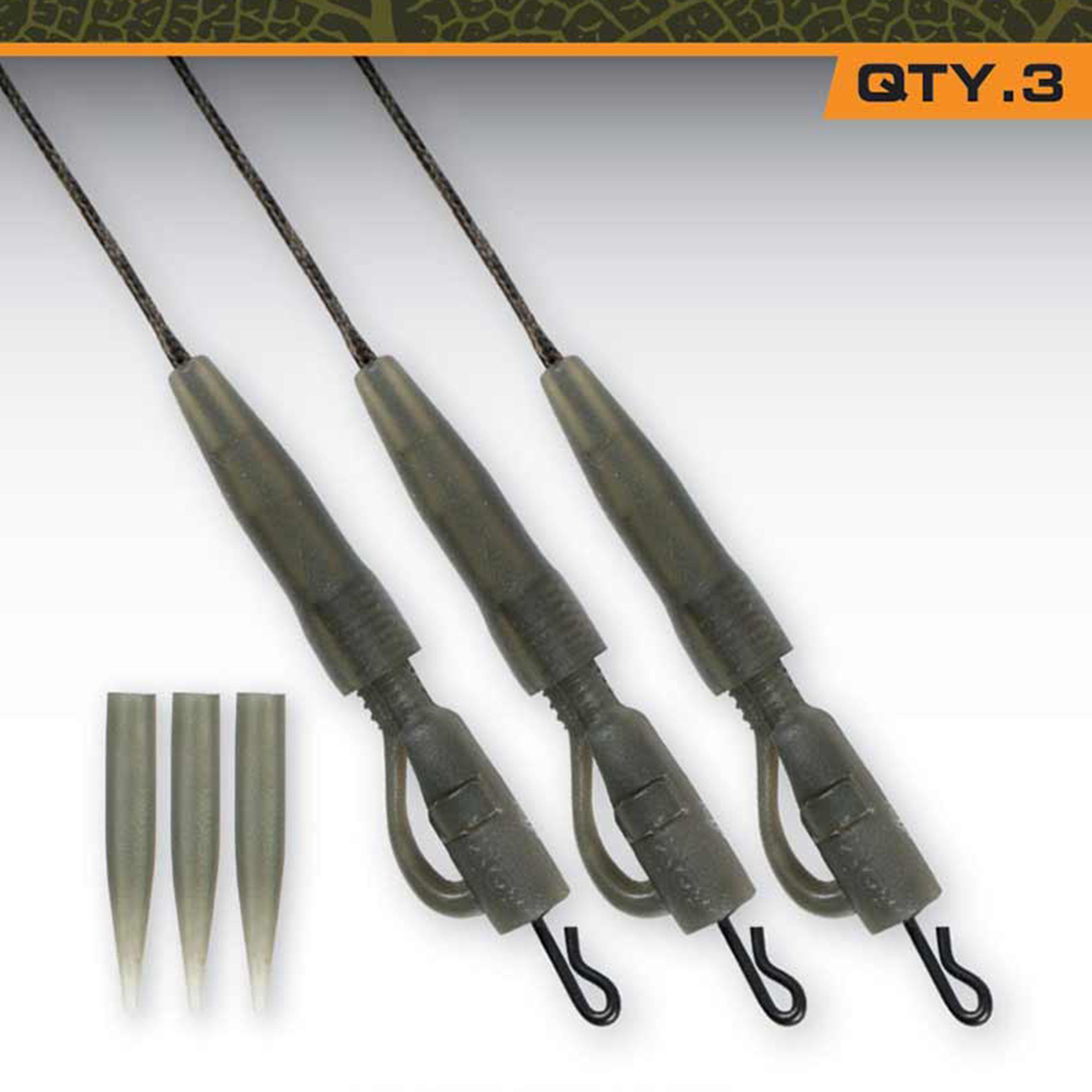 Image of Fox Edges Naturals Submerge Power Grip Lead Clip Kwik Change Kit 30lb, Khaki
