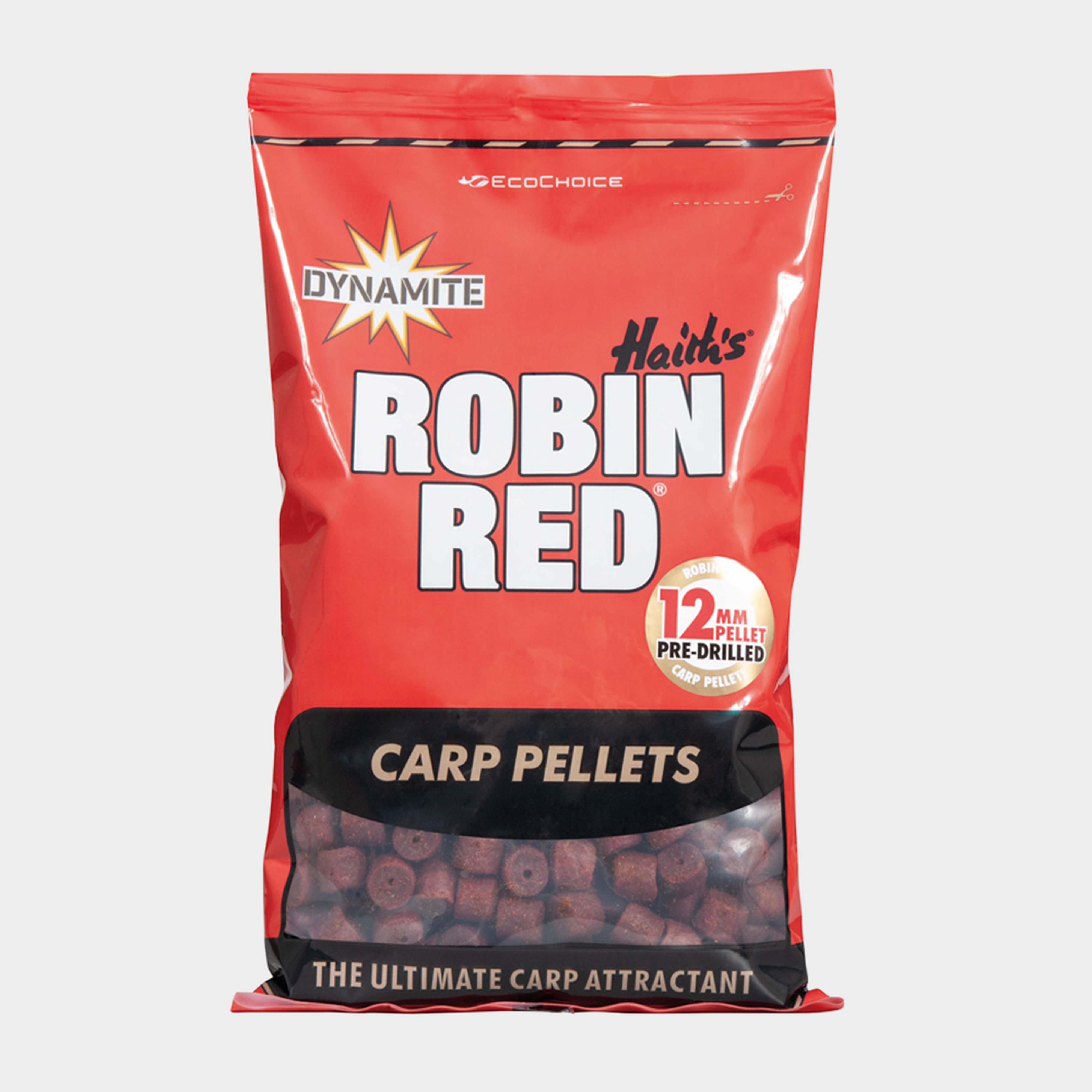 Image of Dynamite Robin Red Drilled Pellet 12mm, Red
