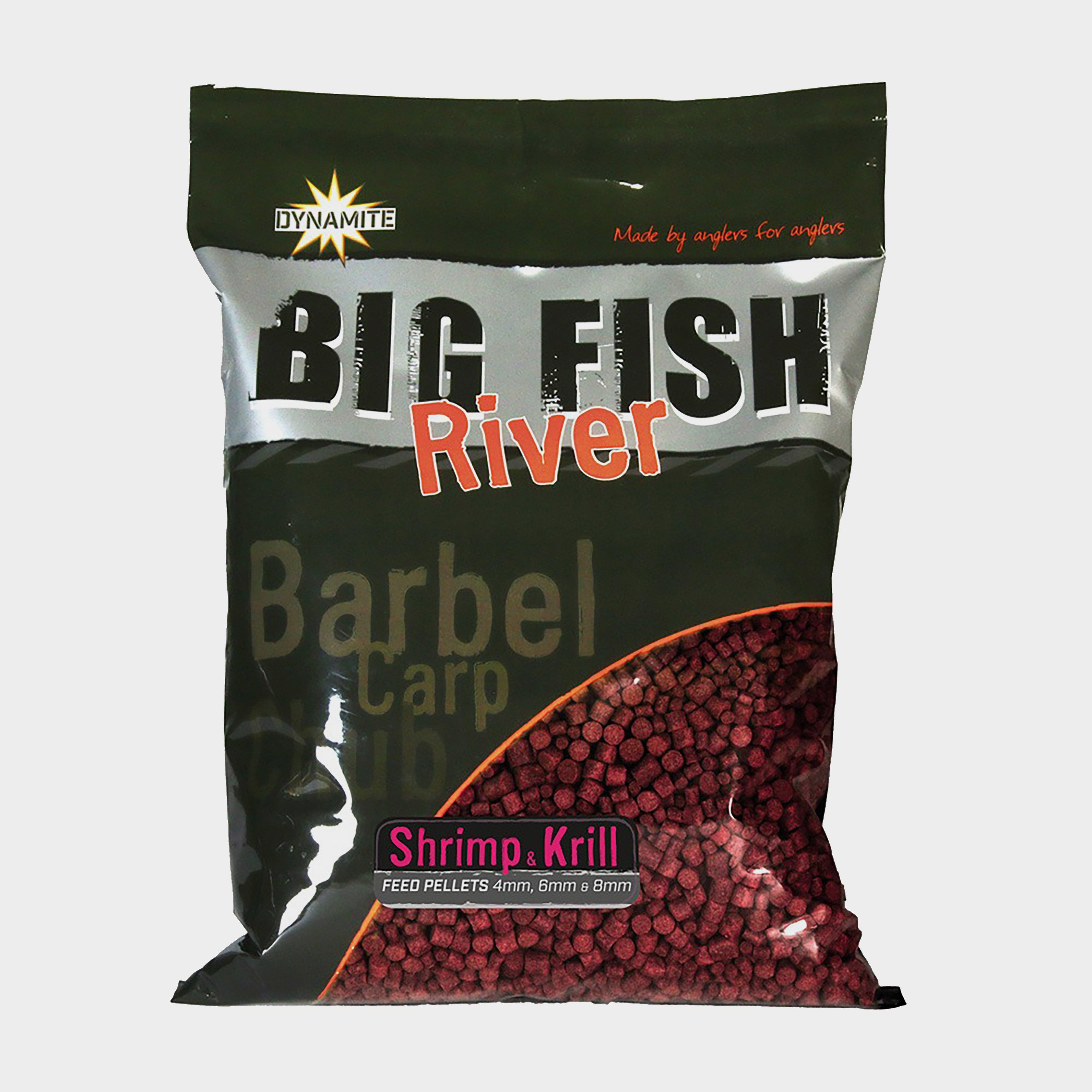 Image of Dynamite Big Fish River Pellets 4 6 8mm Shrimp & Krill, Red