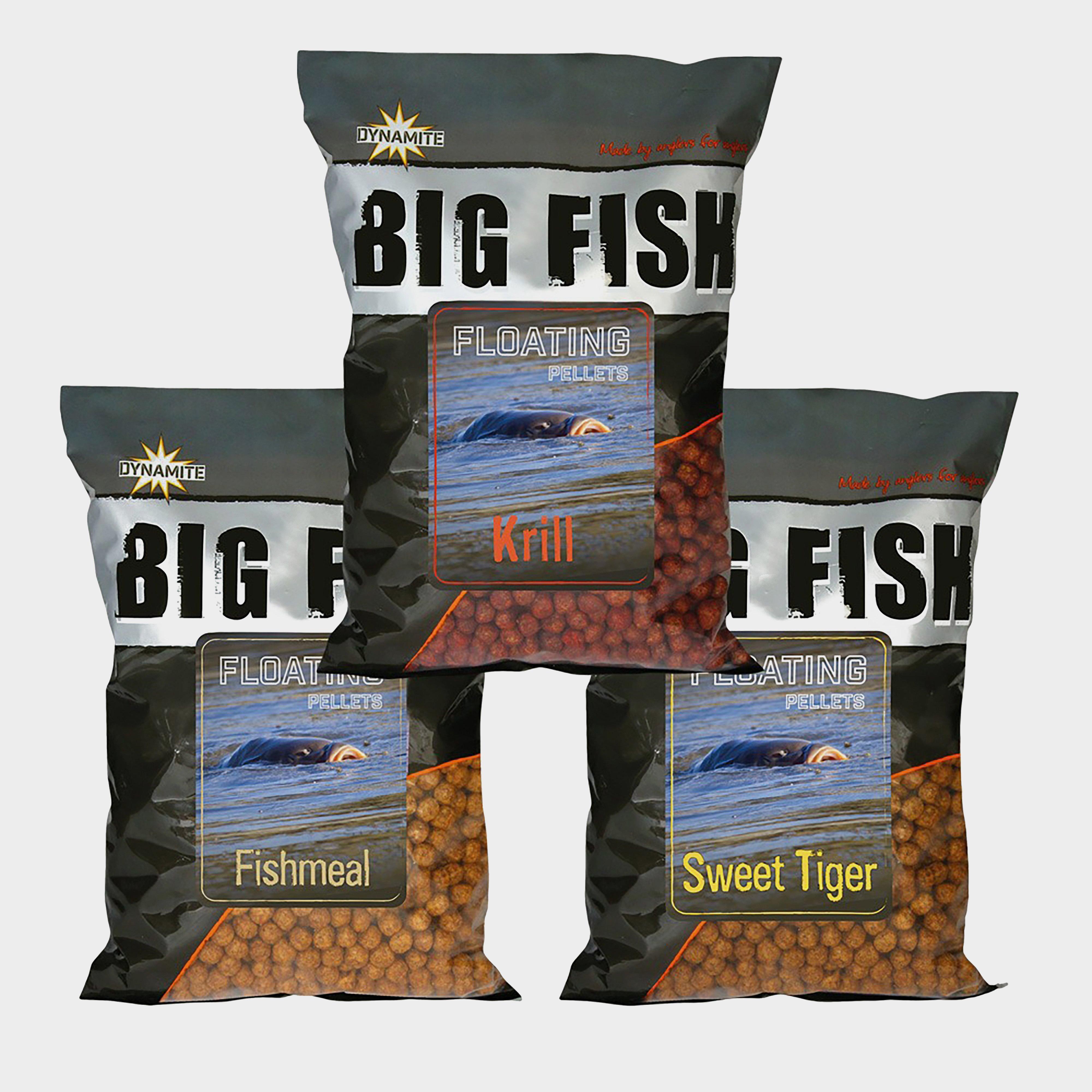 Image of Dynamite Big Fish Floating Pellets in Sweet Tiger (11mm), Multi Coloured