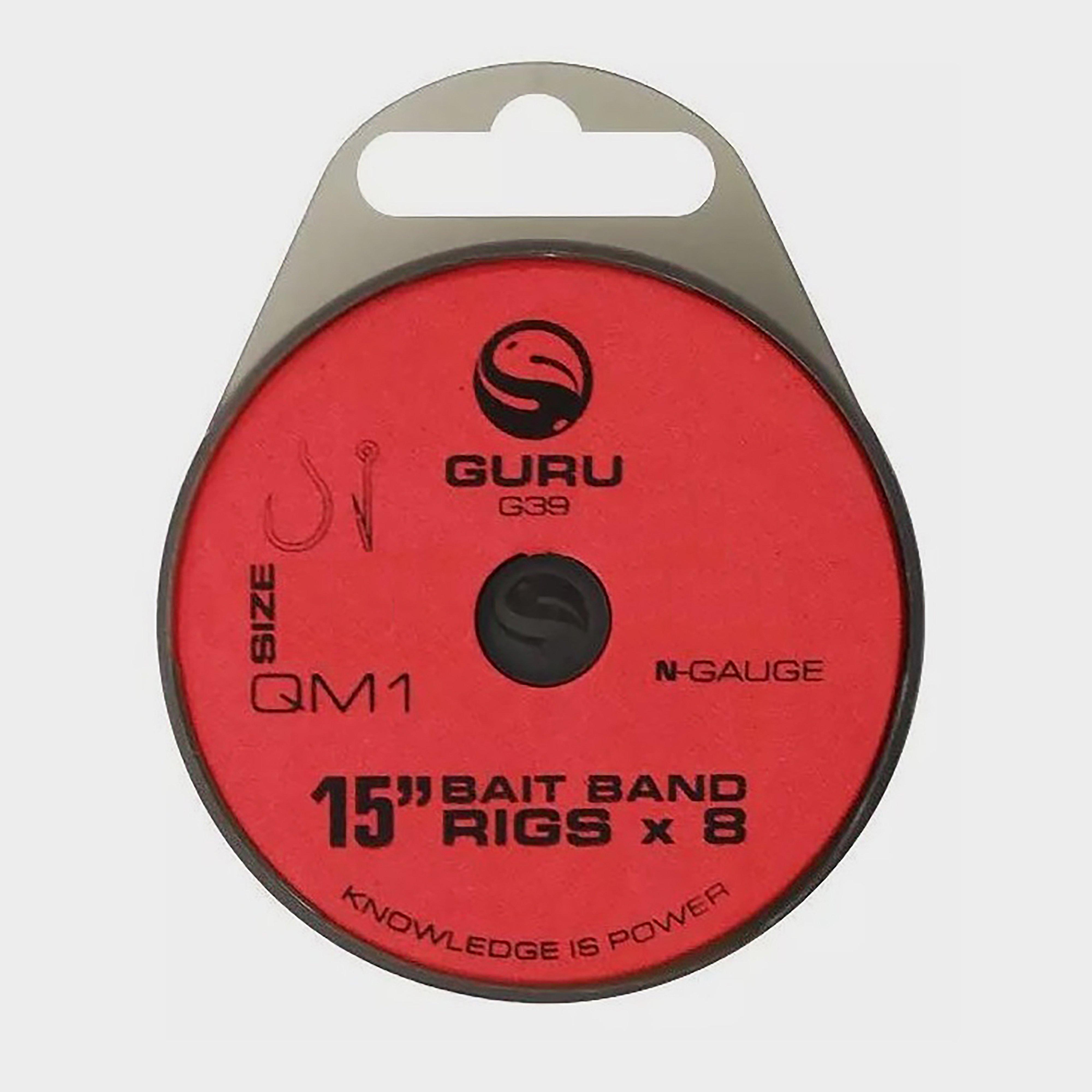 Image of GURU QM1 Bait Bands 15 Inch Size 18, Red