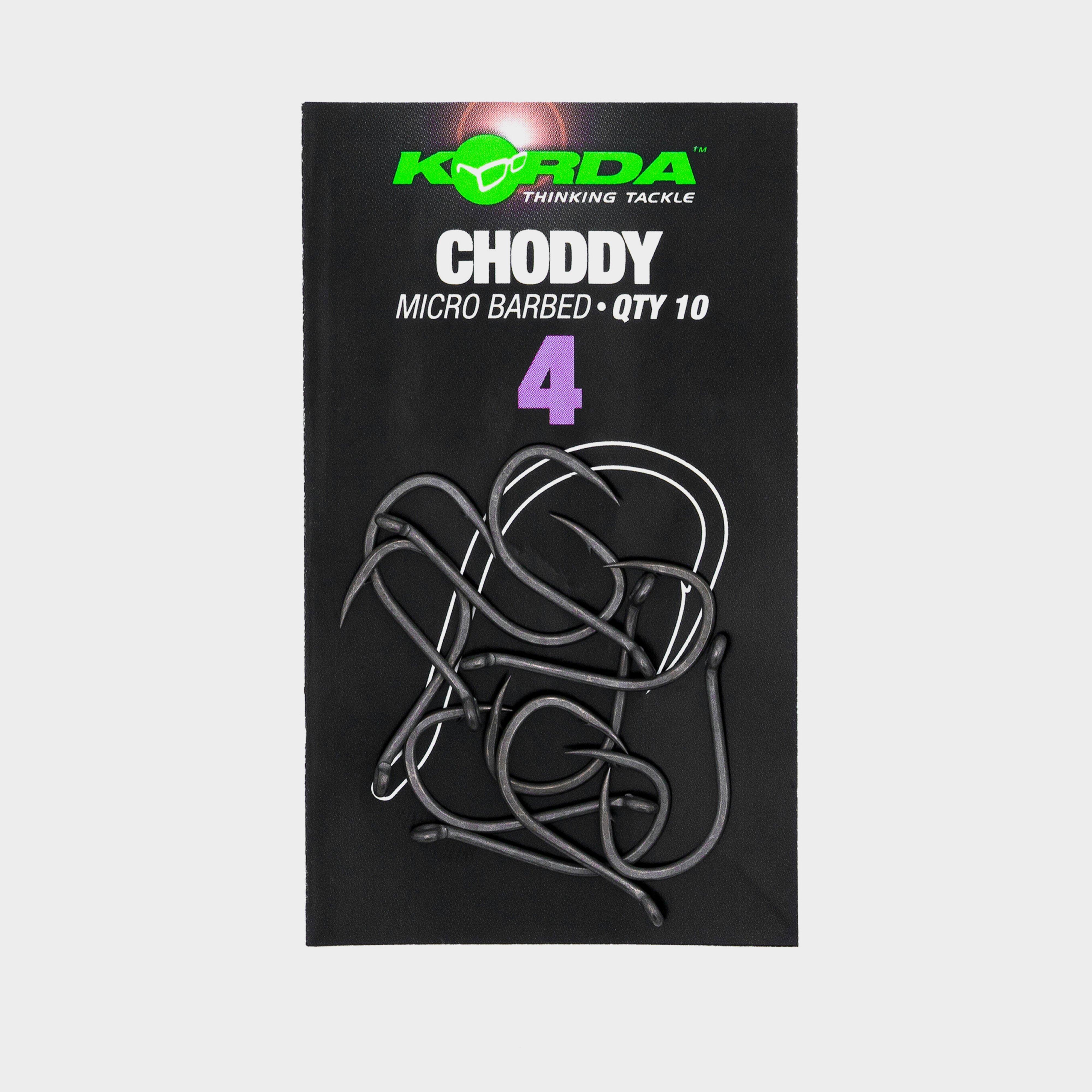 Image of Korda Choddy Barbless Hook Size 4, Grey