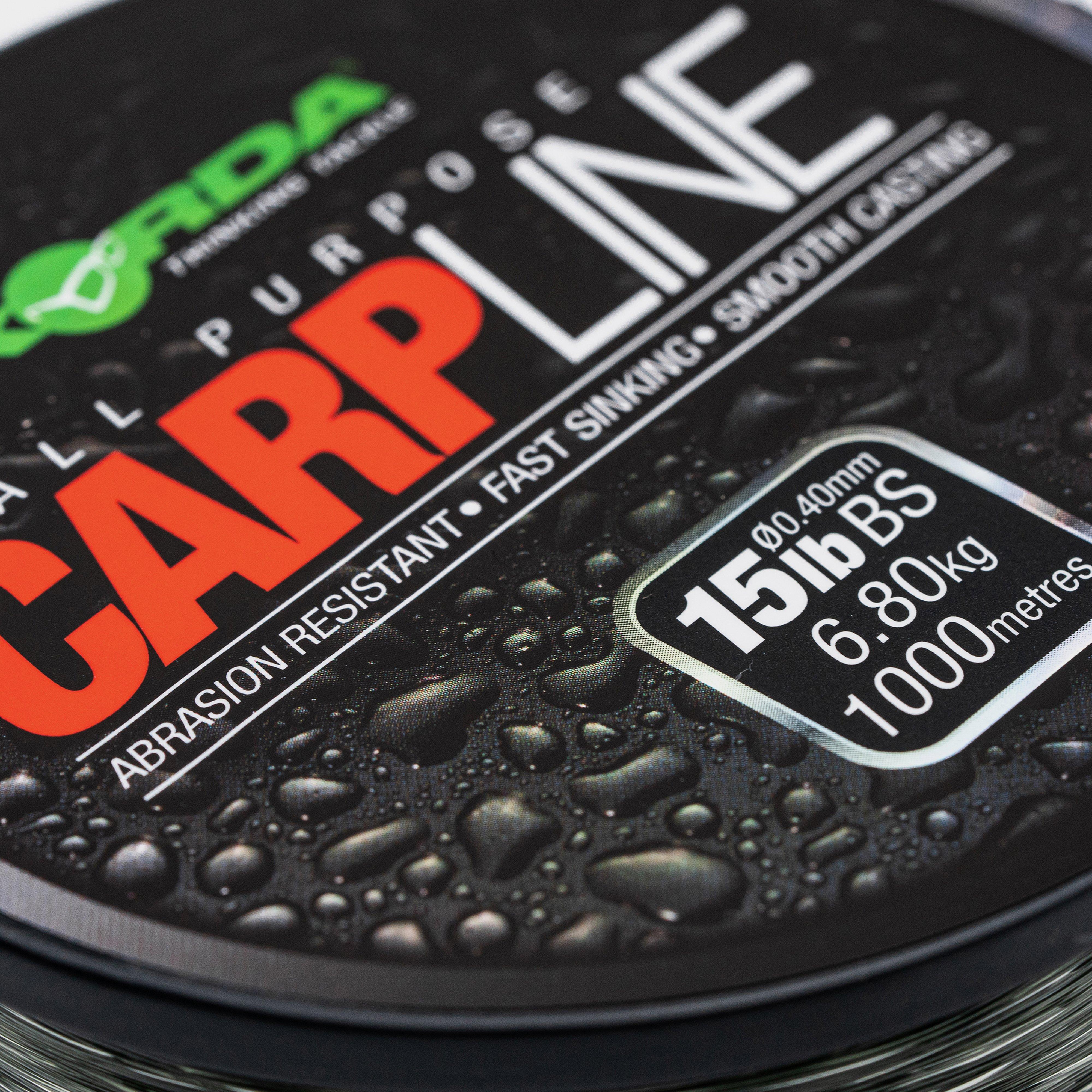 Image of Korda All Purpose Carp Line 15lb 1000m, Green