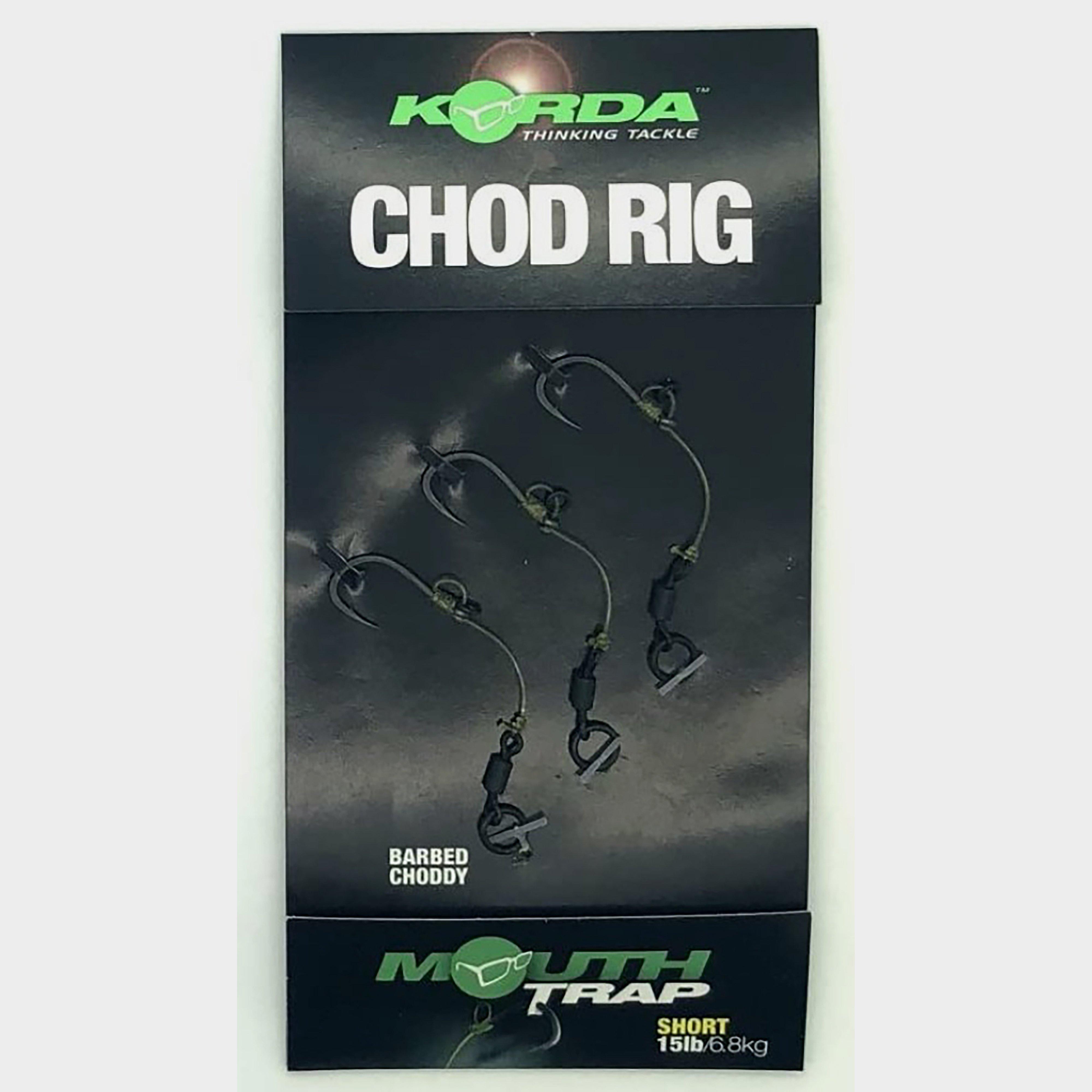 Image of Korda Chod Rig Short Barbed Size 4, Black