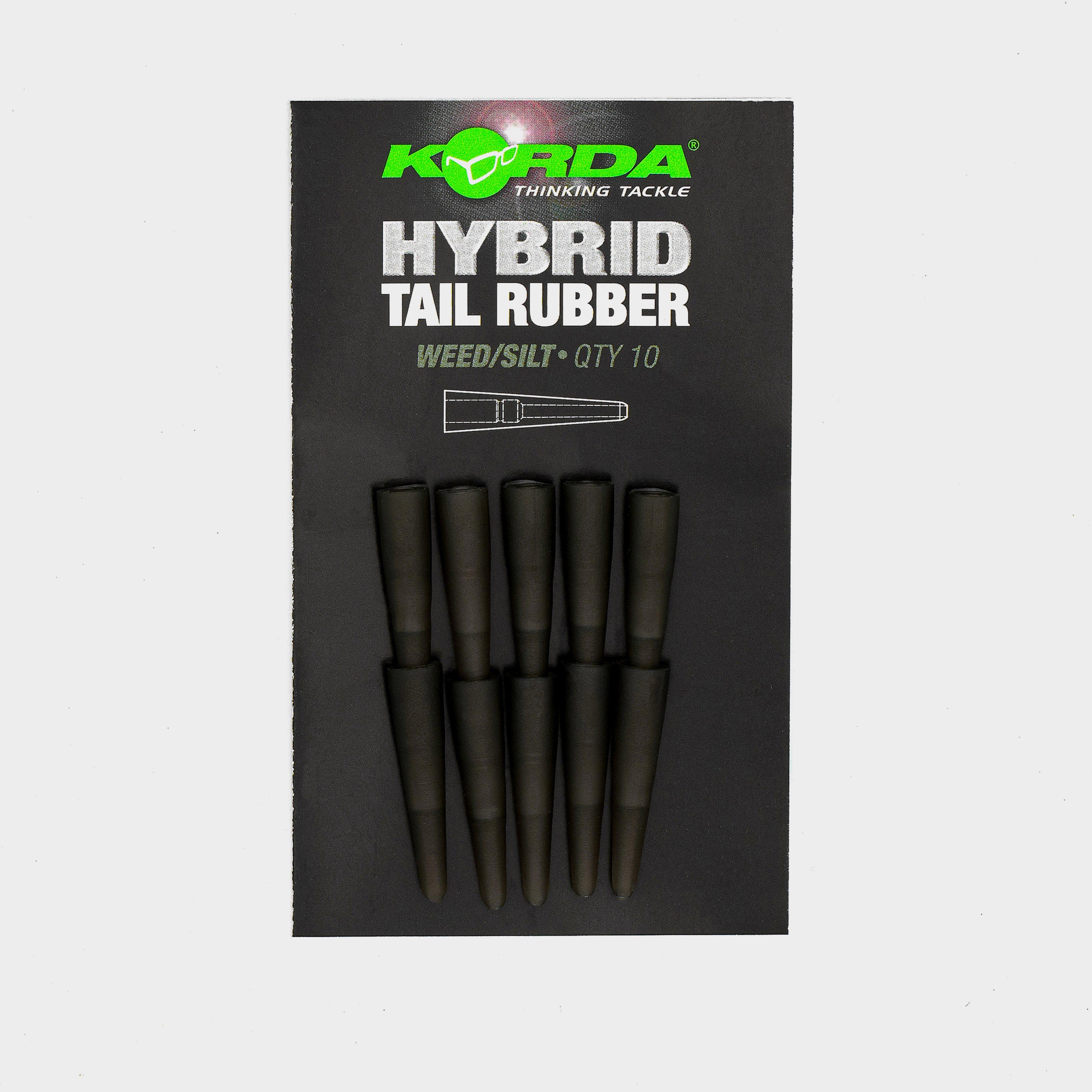 Image of Korda Hybrid Tail Rubber (Weed/Silt), Black