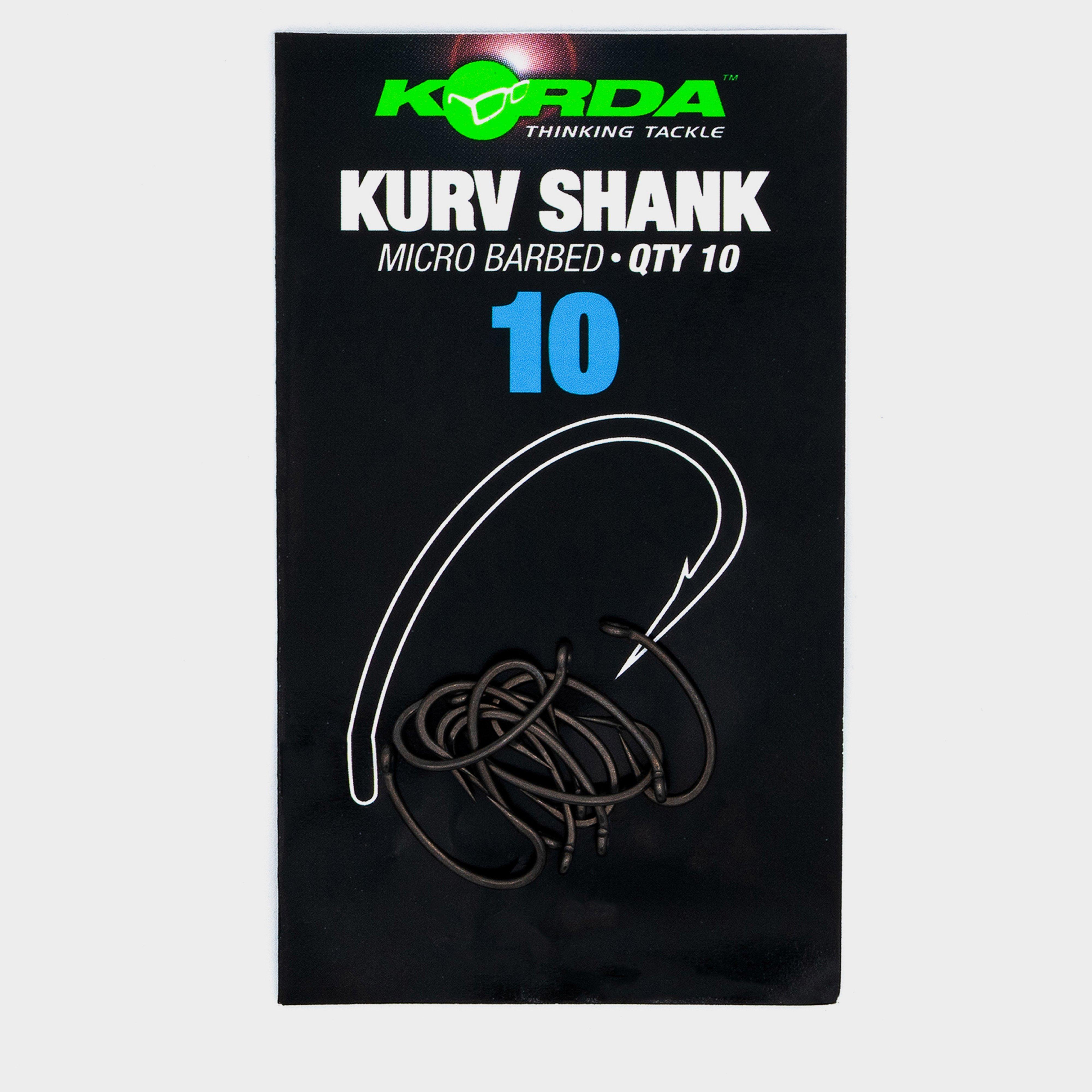 Photos - Fishing Hook / Jig Head Korda Kurv Shank Barbed Hook Size 10 