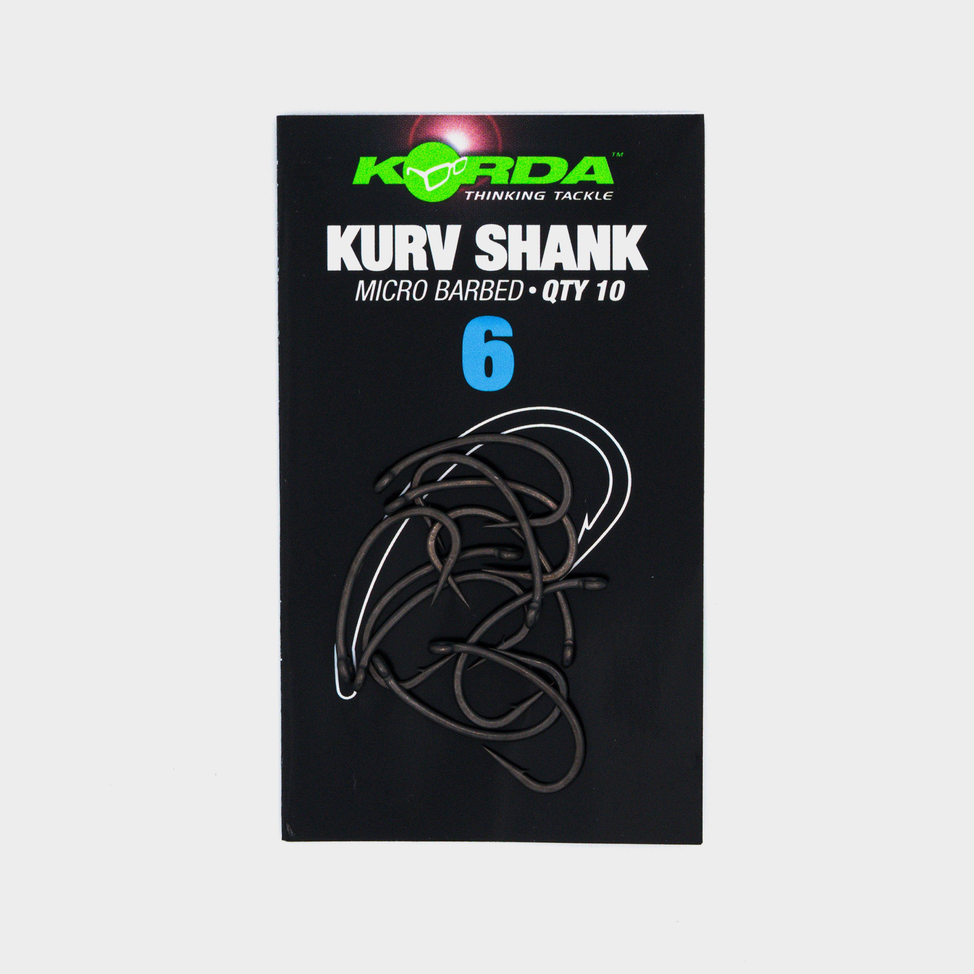 Photos - Fishing Hook / Jig Head Korda Kurv Shank Barbed Hook Size 6 