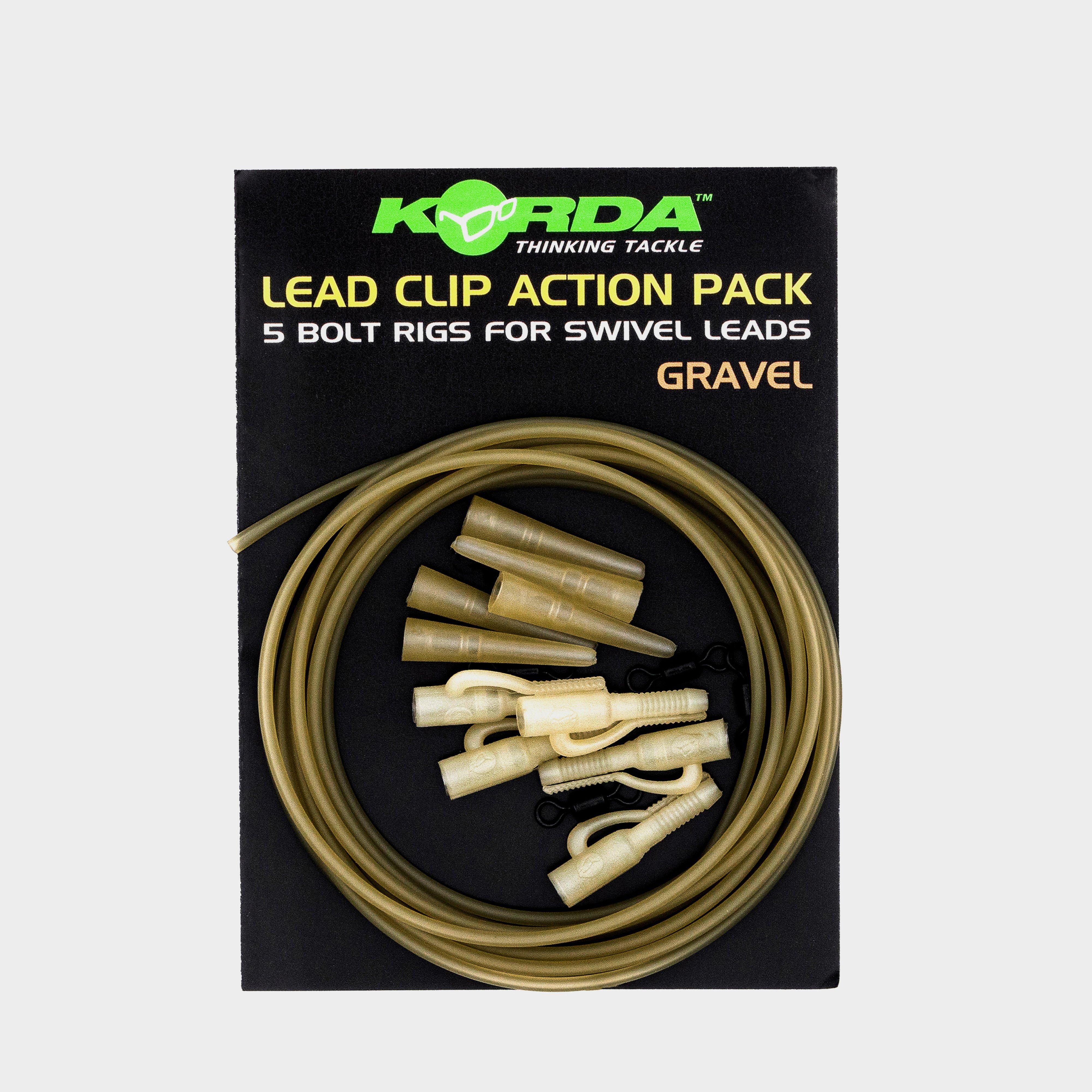 Image of Korda Lead Clip Action Pck Gravel, Black