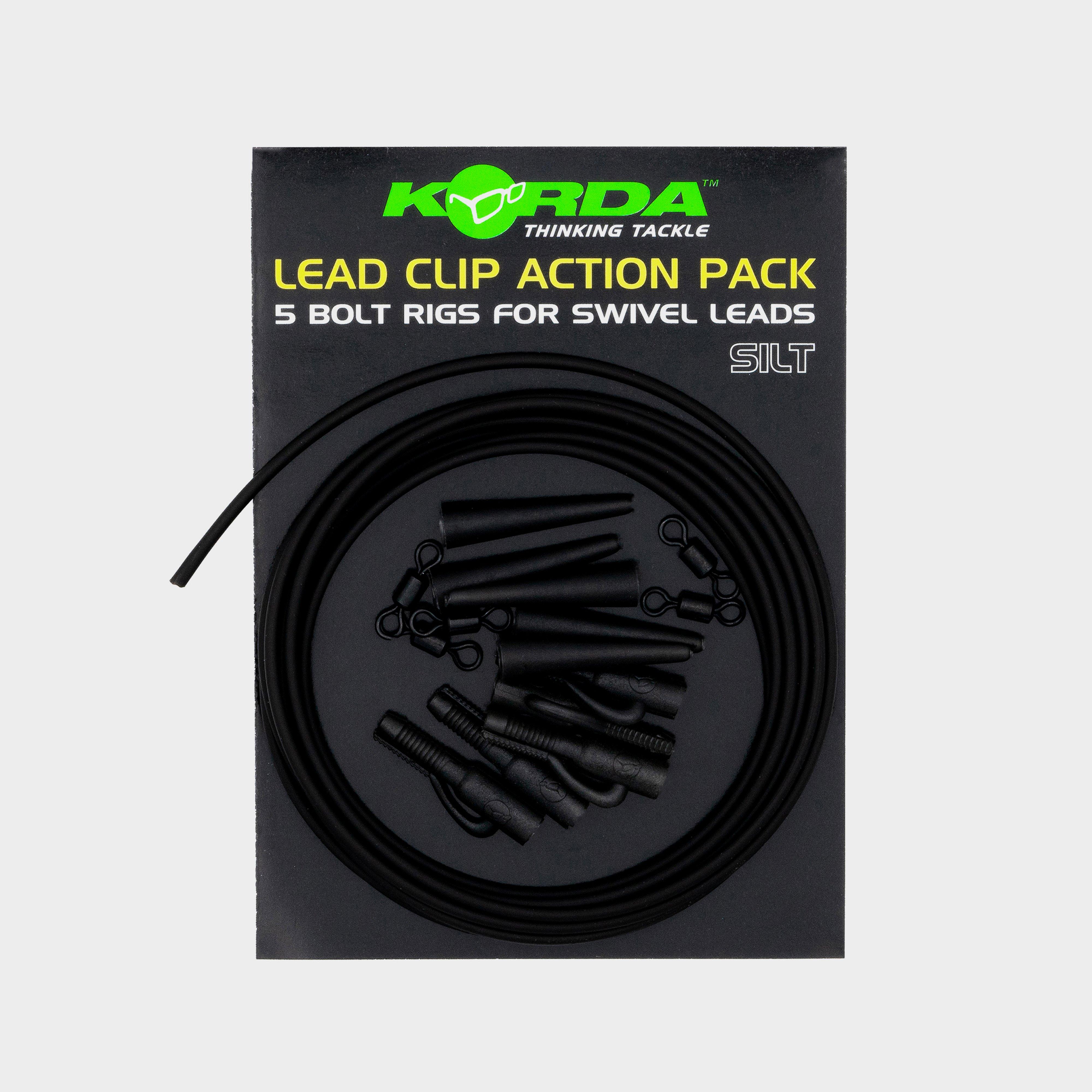 Image of Korda Lead Clip Action Pack Silt, Black